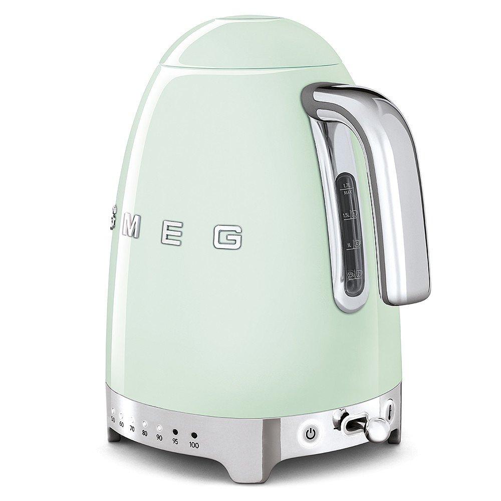 Pale Green - Smeg - 50s Style Retro Style Kitchen Set 1.7L Jug Kettle - 4