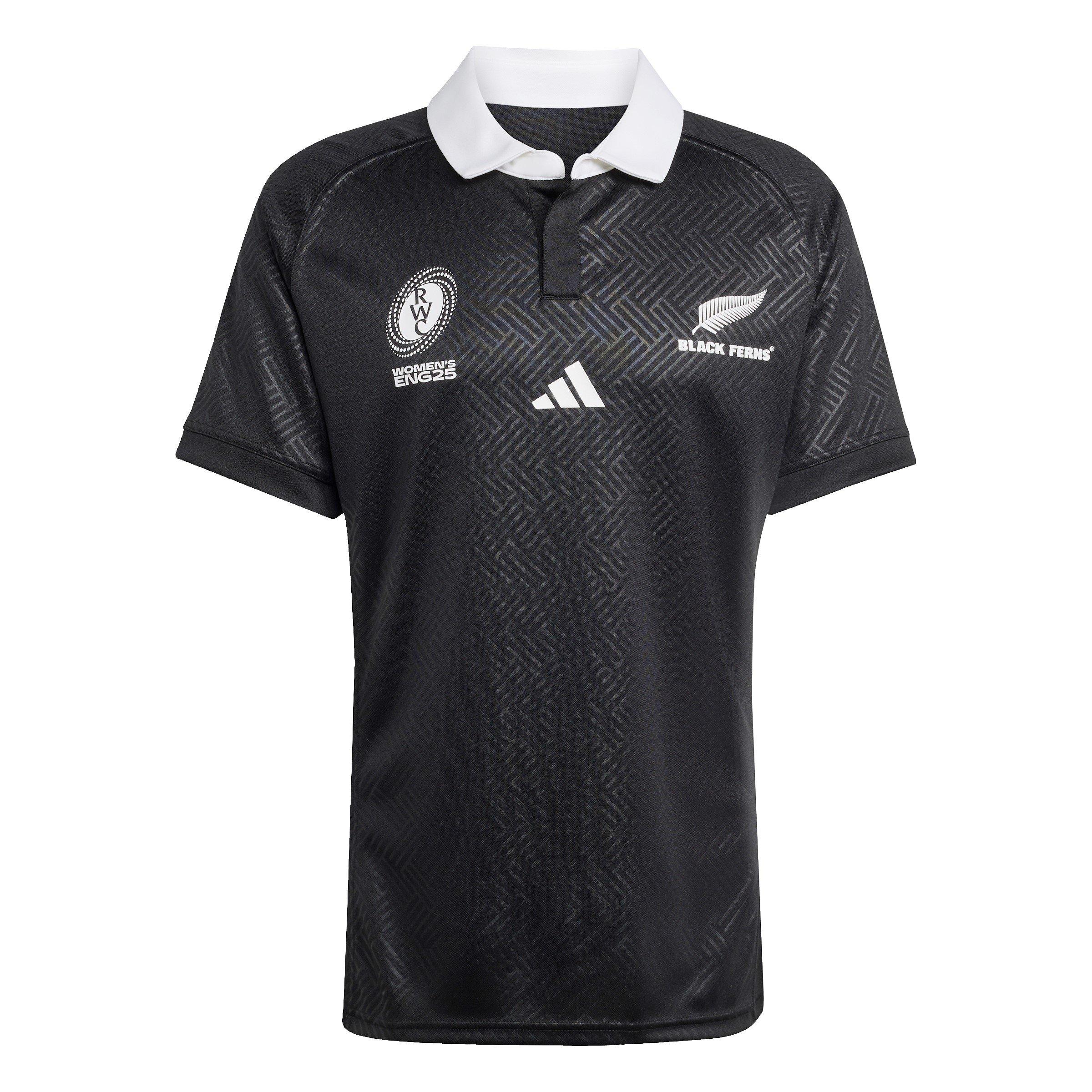 Adidas Men's Black Ferns World Cup Home Shirt 2025 Adults - All Black - M