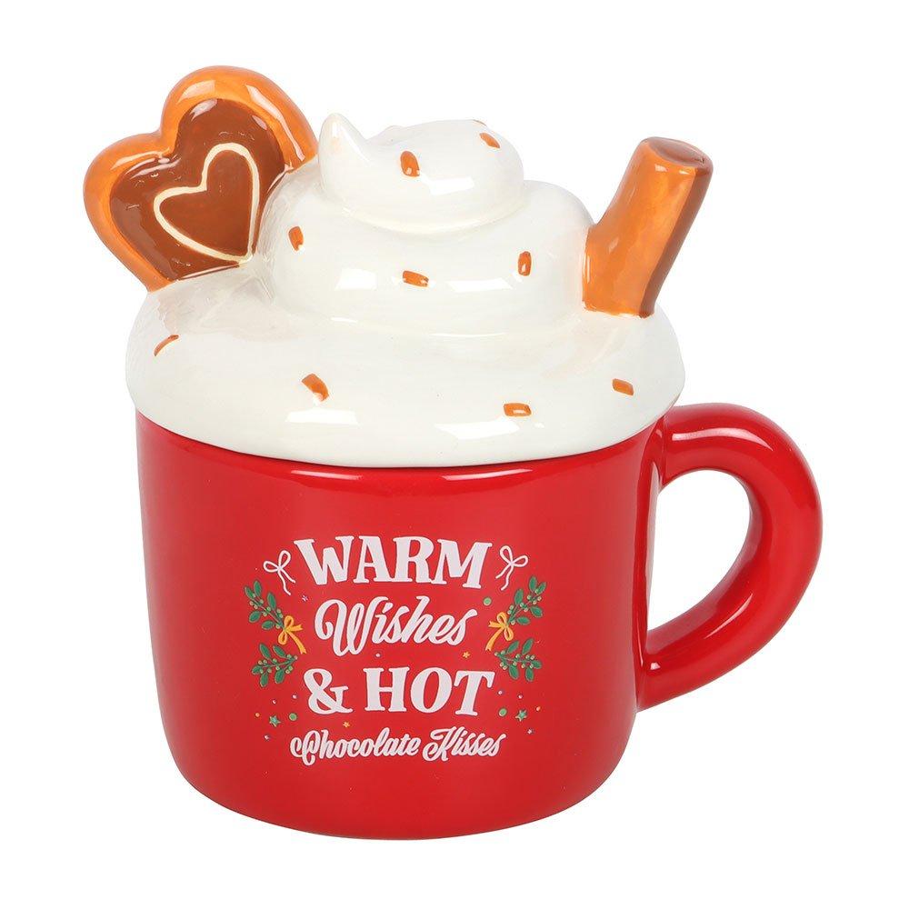 Red - Something Different - Hot Chocolate Mug Shaped Oil Burner - 3