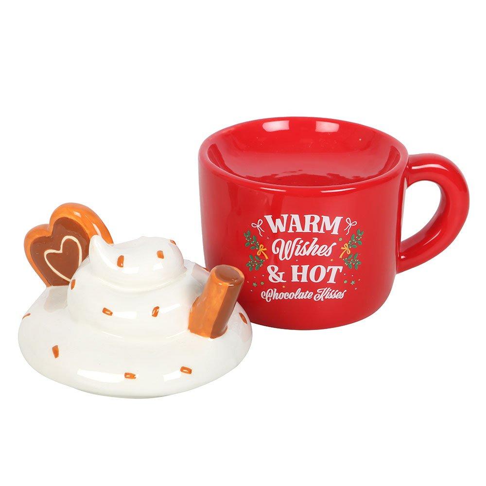 Red - Something Different - Hot Chocolate Mug Shaped Oil Burner - 4