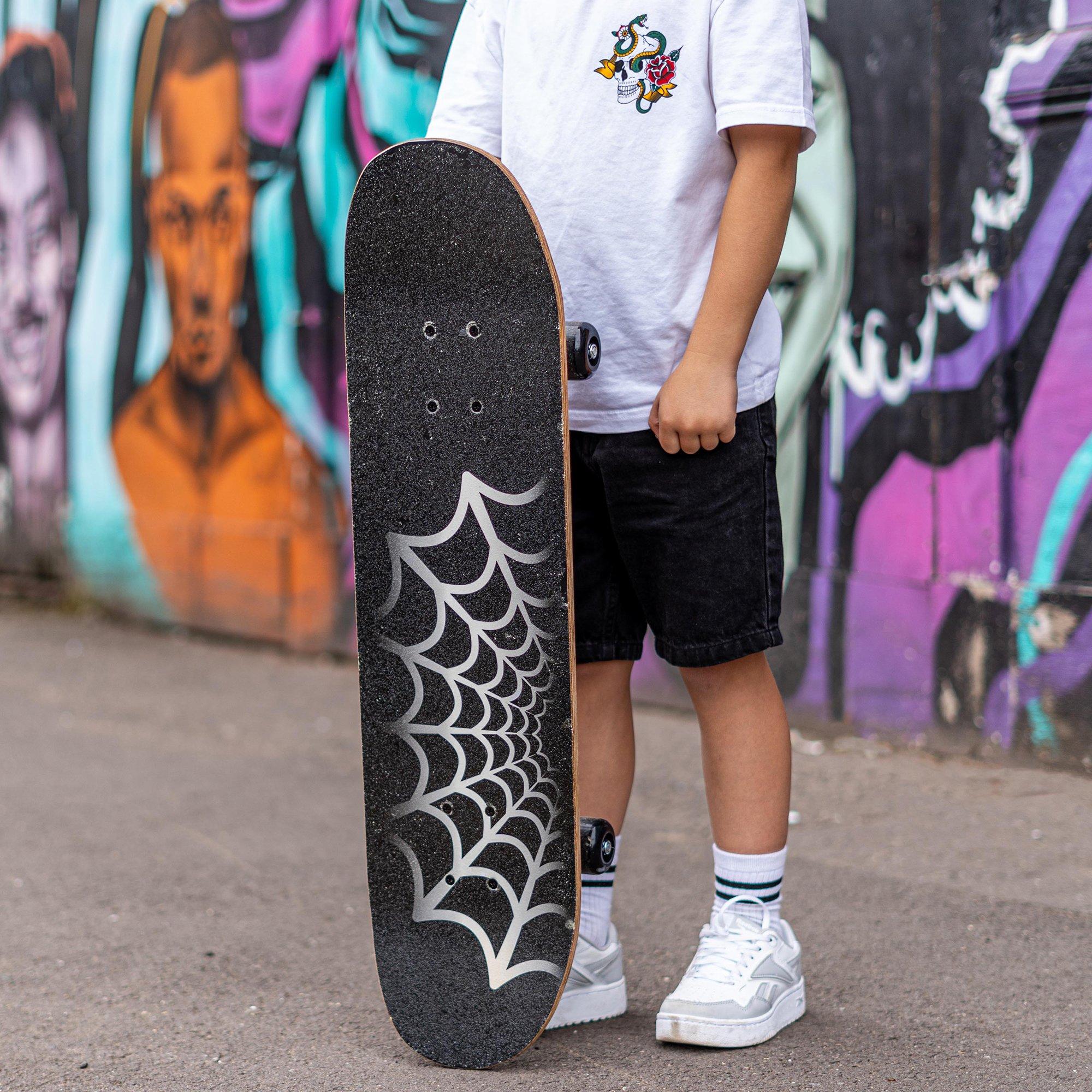 Multicoloured - Spiderman - Spiderman  Wooden Skateboard - 79cm x 20cm - 2