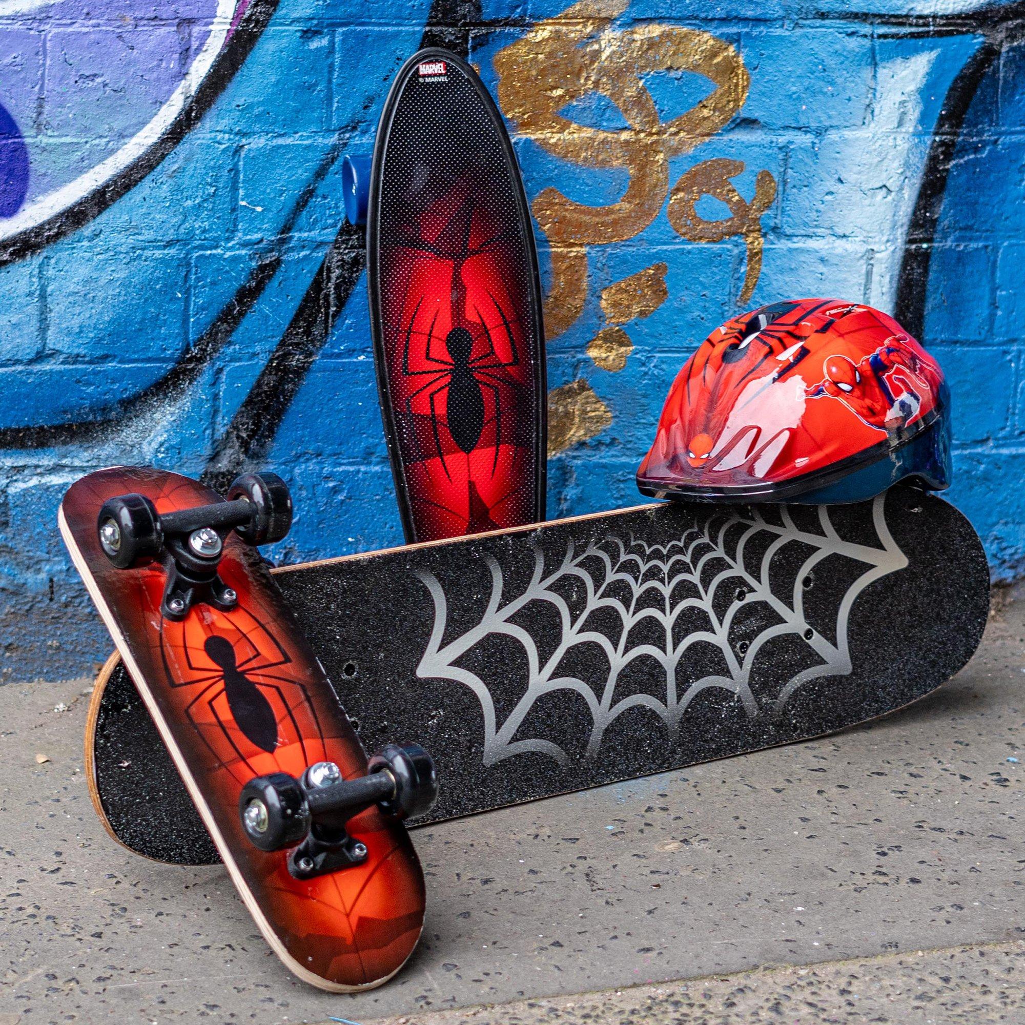 Multicoloured - Spiderman - Spiderman  Wooden Skateboard - 79cm x 20cm - 4