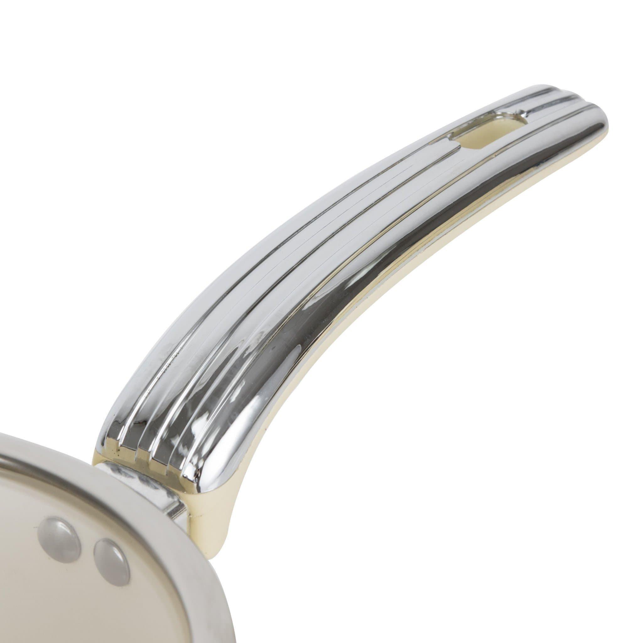 Cream - Swan - Retro 3 Piece Saucepan Set Cream - 7