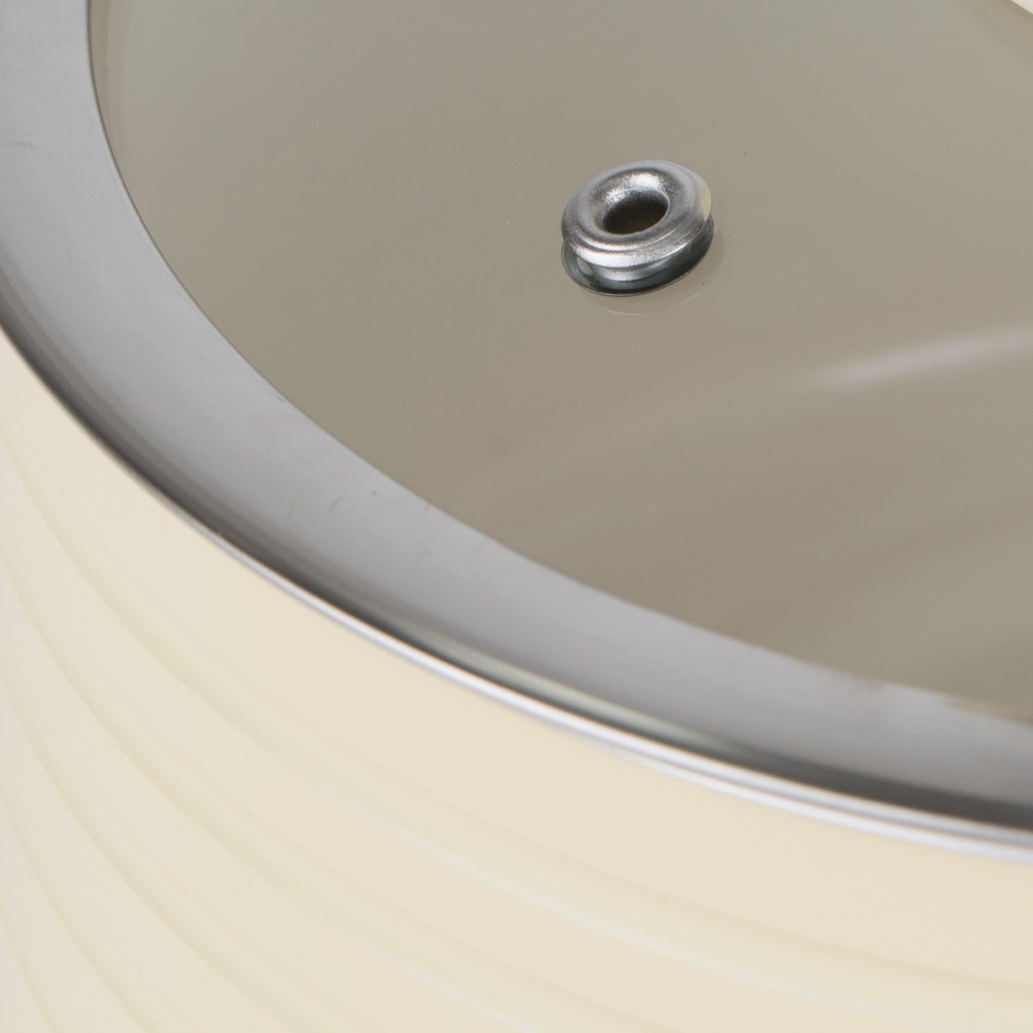 Cream - Swan - Retro 3 Piece Saucepan Set Cream - 9