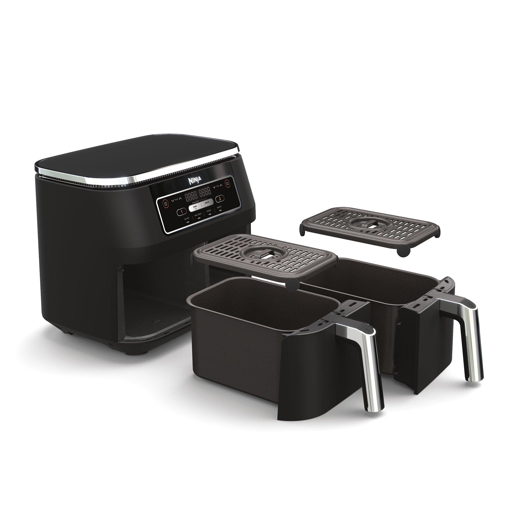 Black - Ninja - Foodi 4-in-1 Dual Zone Air Fryer 7.6L AF200UK - 2