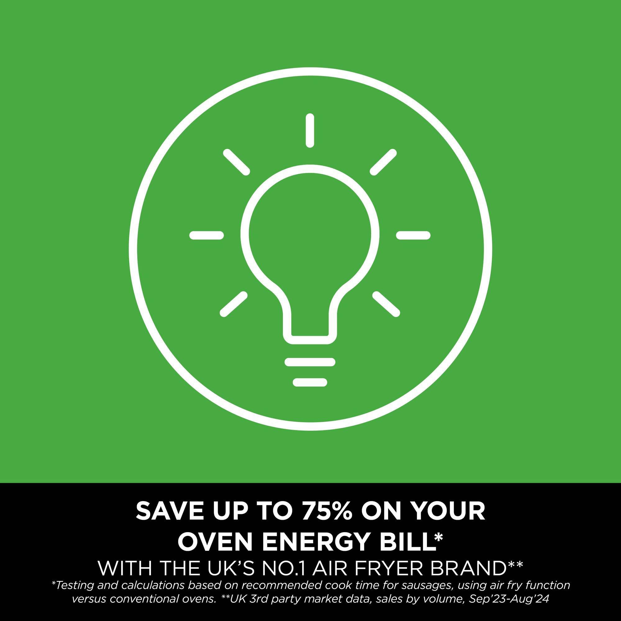 Black - Ninja - Foodi 4-in-1 Dual Zone Air Fryer 7.6L AF200UK - 11