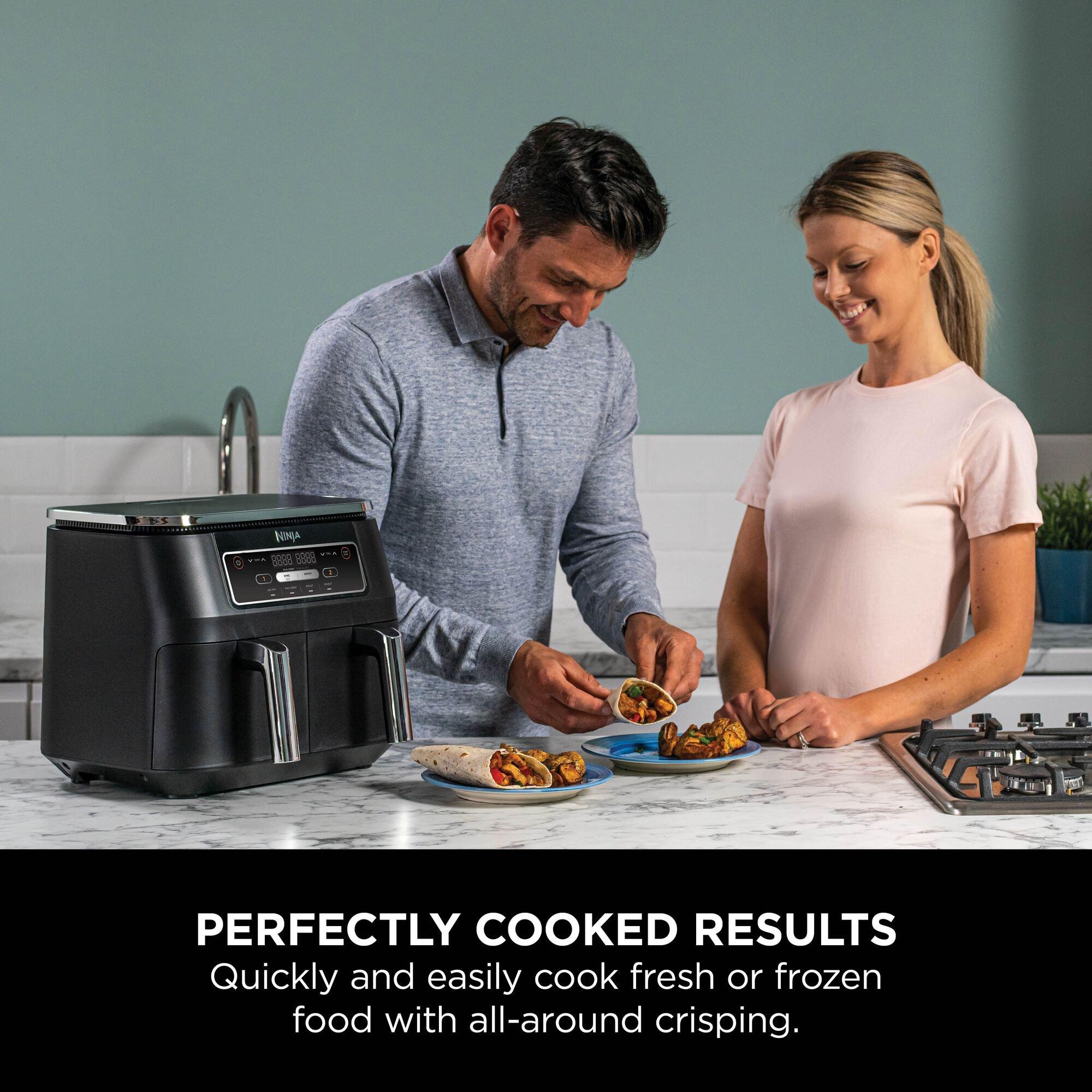 Black - Ninja - Foodi 4-in-1 Dual Zone Air Fryer 7.6L AF200UK - 14