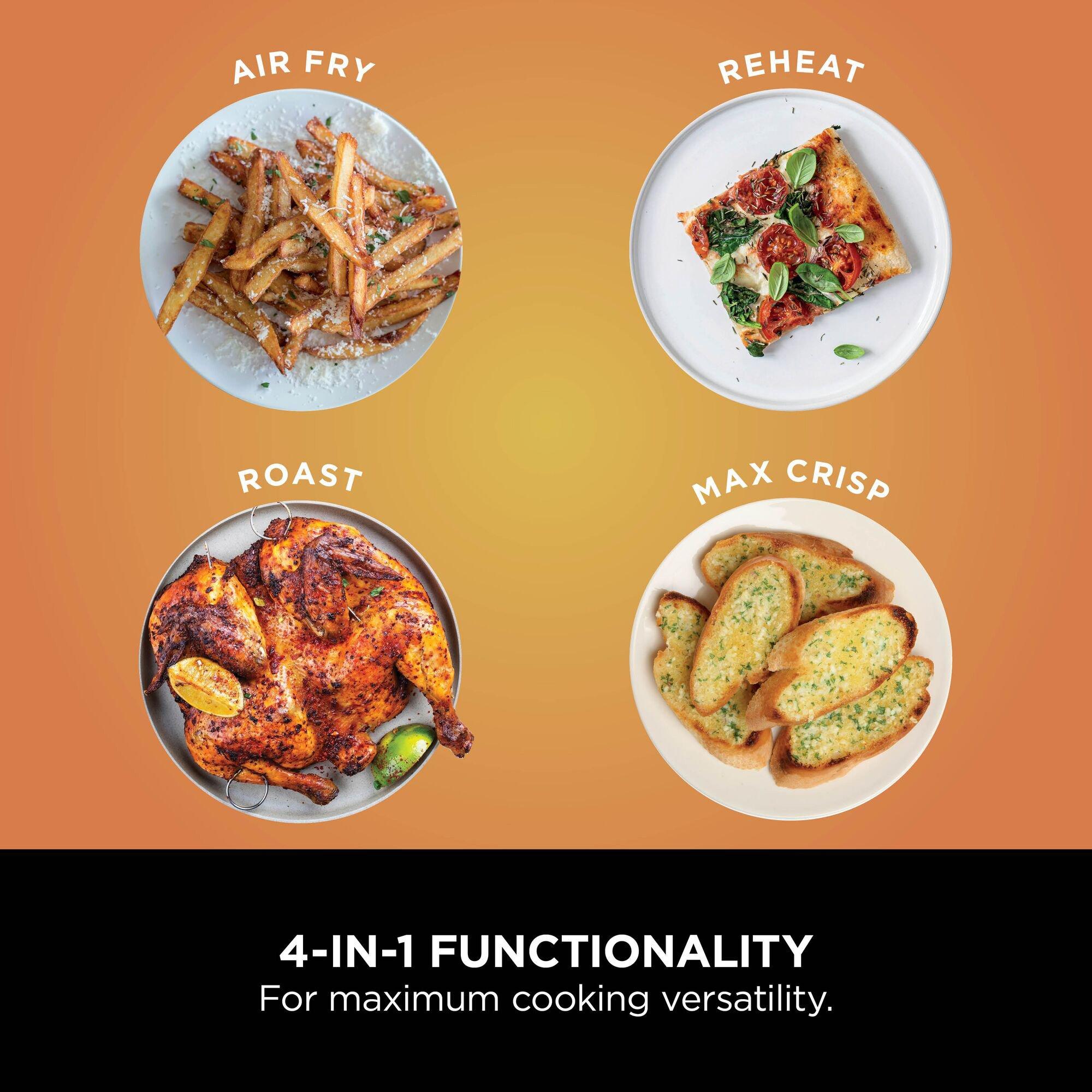 Black - Ninja - Foodi 4-in-1 Dual Zone Air Fryer 7.6L AF200UK - 8