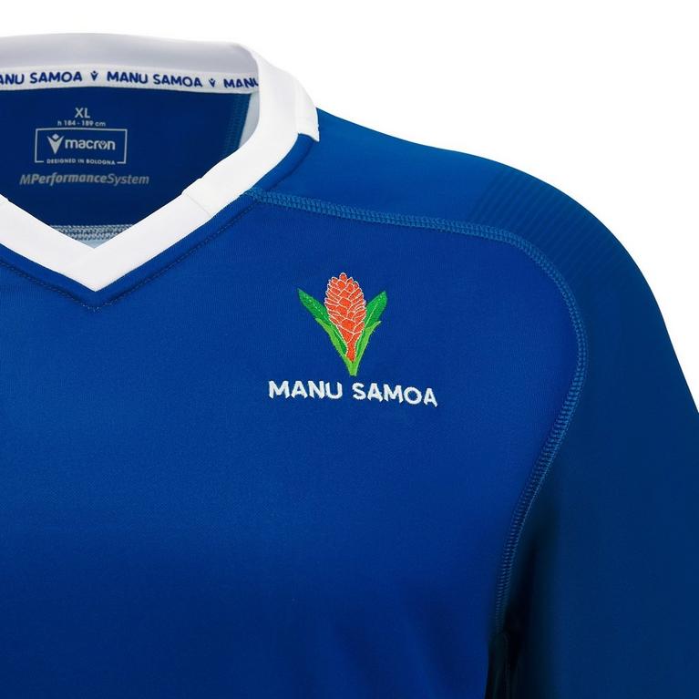 Bleu - Macron - Samoa 23/24 Home Rugby Field shirt - 3