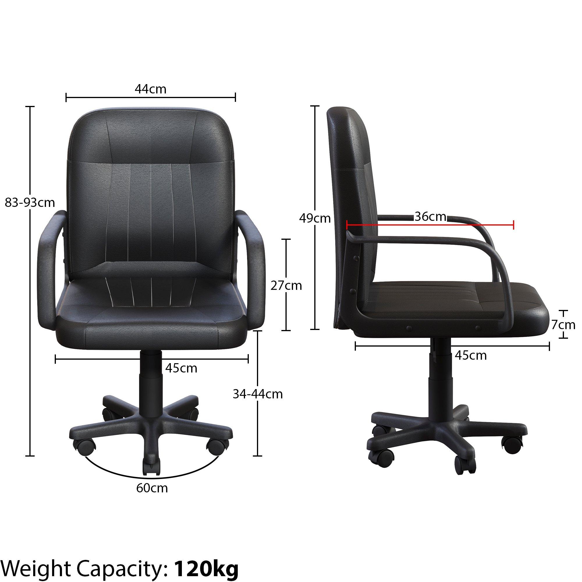 Black - Lassic - Vida Designs Morton Office Chair UKFR - 2