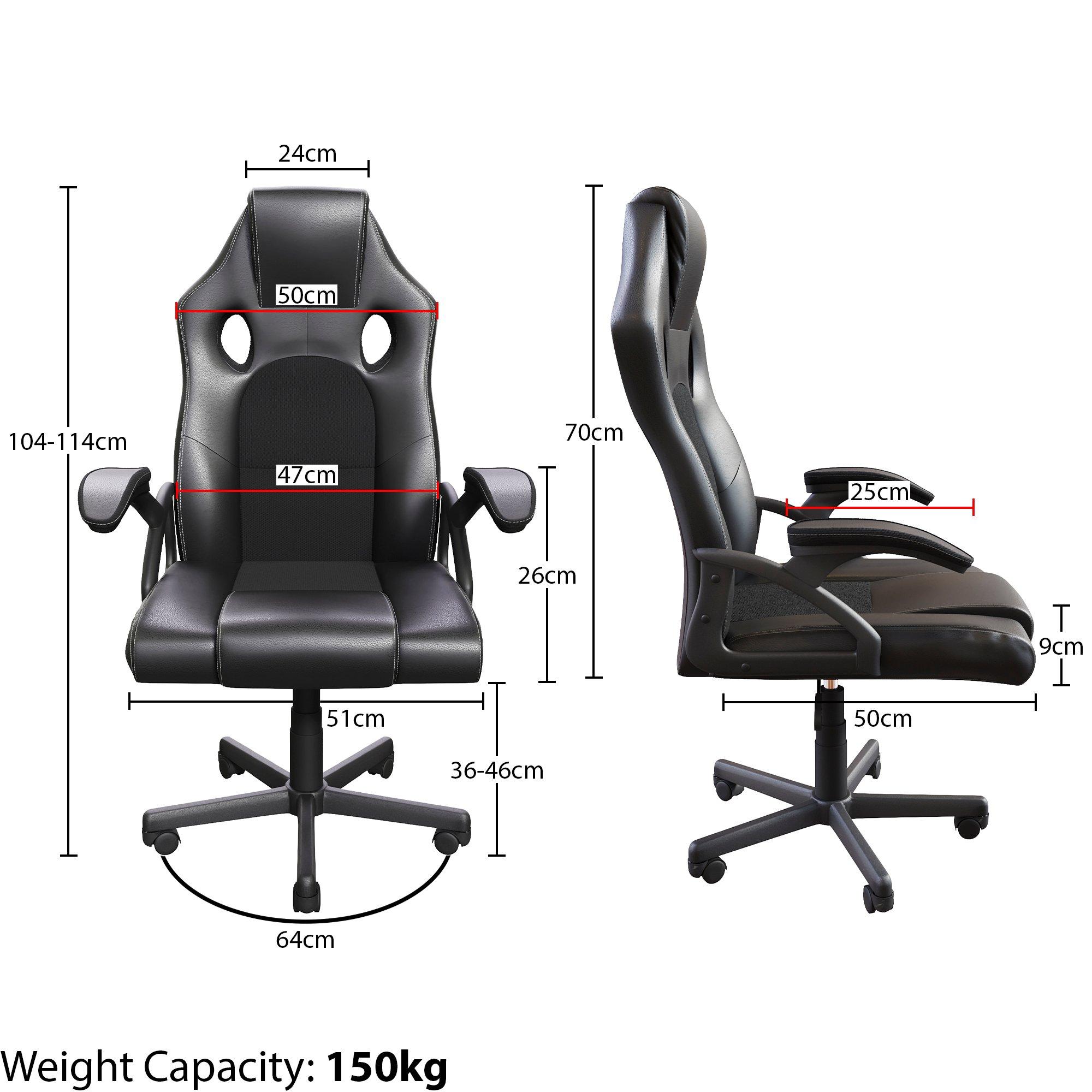 Black - Lassic - Vida Designs Coma Racing Gaming Chair UKFR - 2