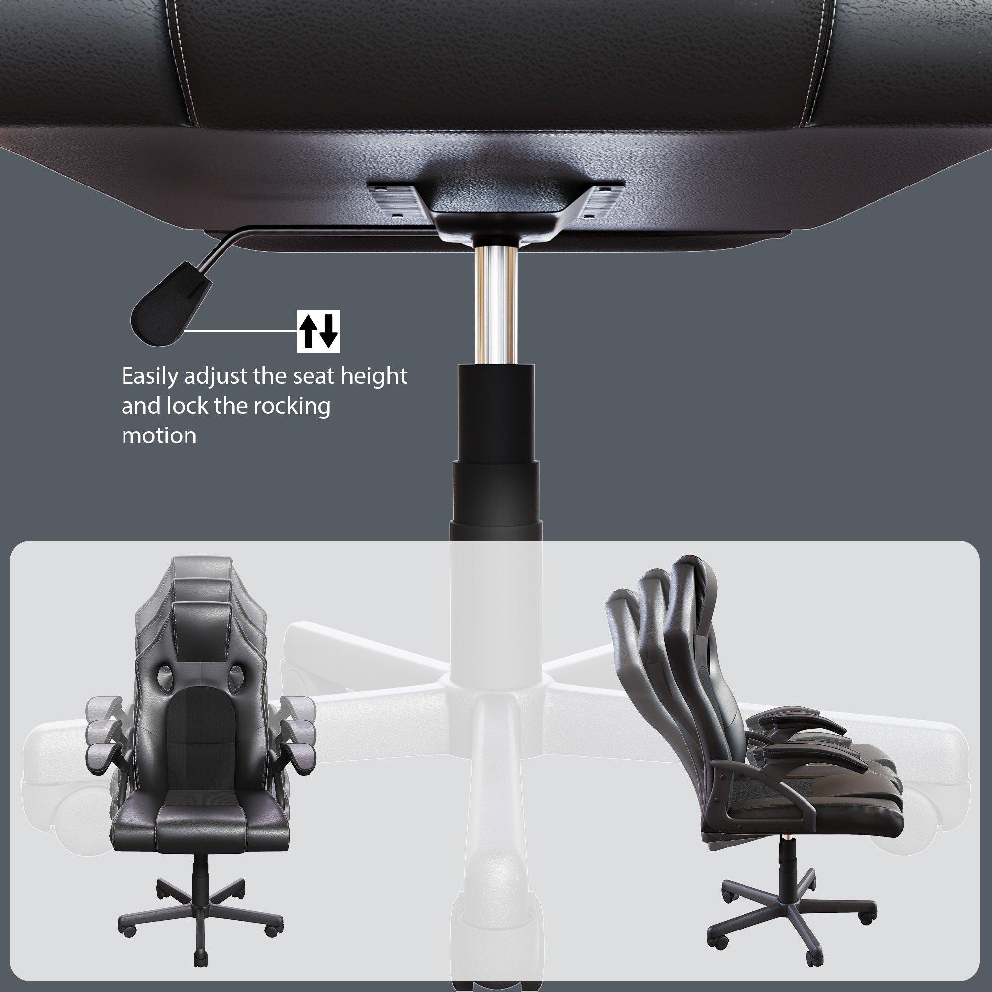 Black - Lassic - Vida Designs Coma Racing Gaming Chair UKFR - 5