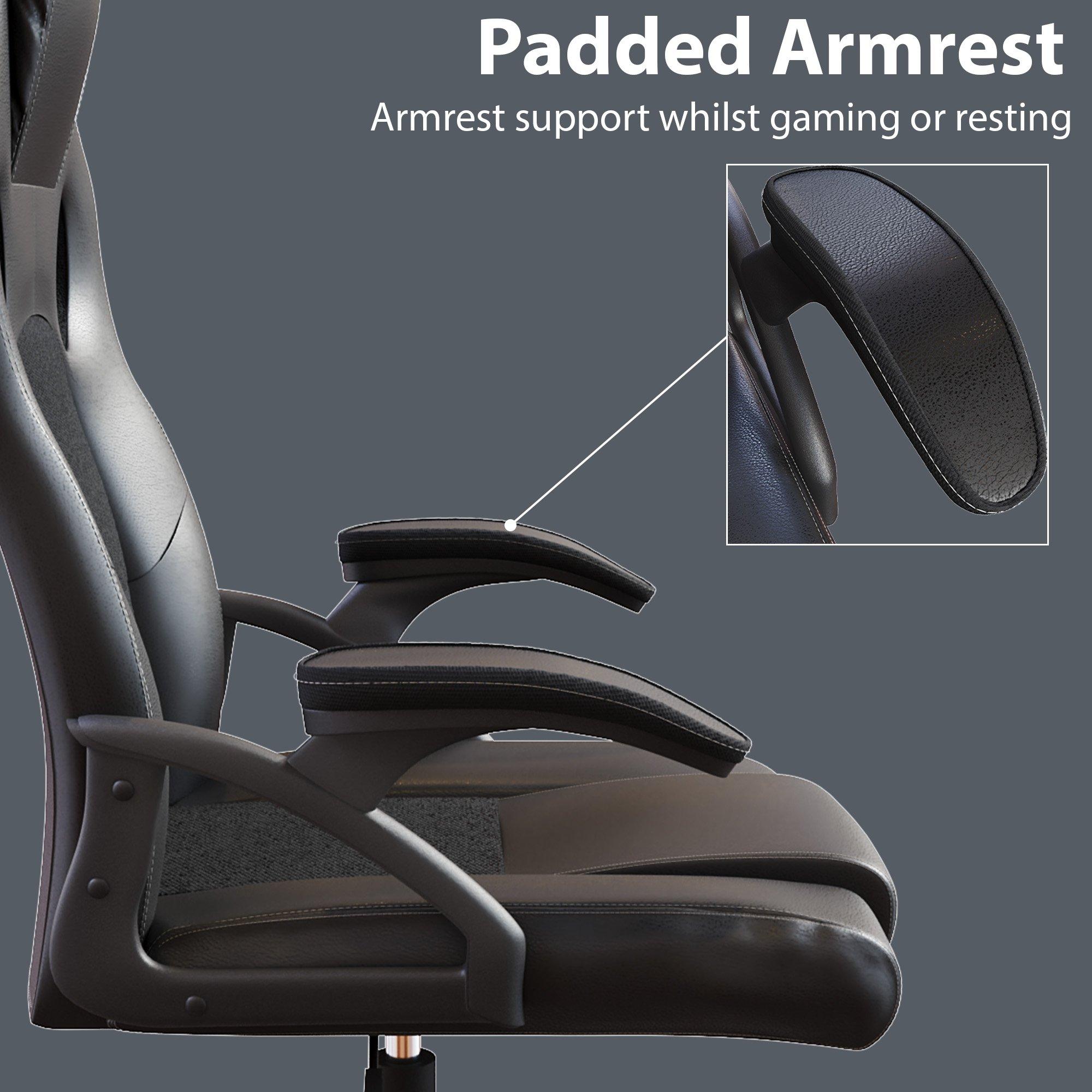 Black - Lassic - Vida Designs Coma Racing Gaming Chair UKFR - 7