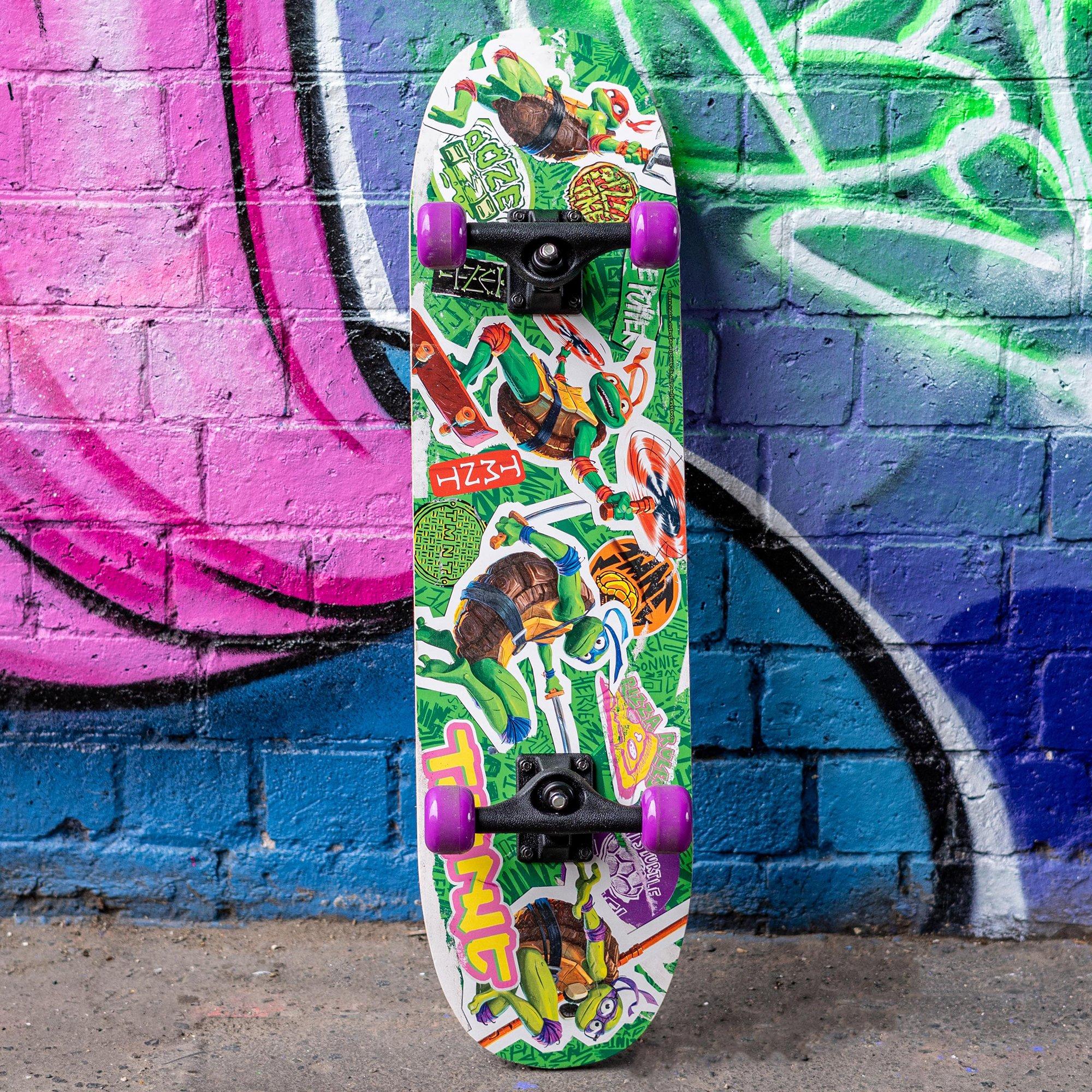 Multicoloured - Teenage Mutant Ninja Turtles - Turtles Wooden Skateboard - 79cm x 20cm - 3