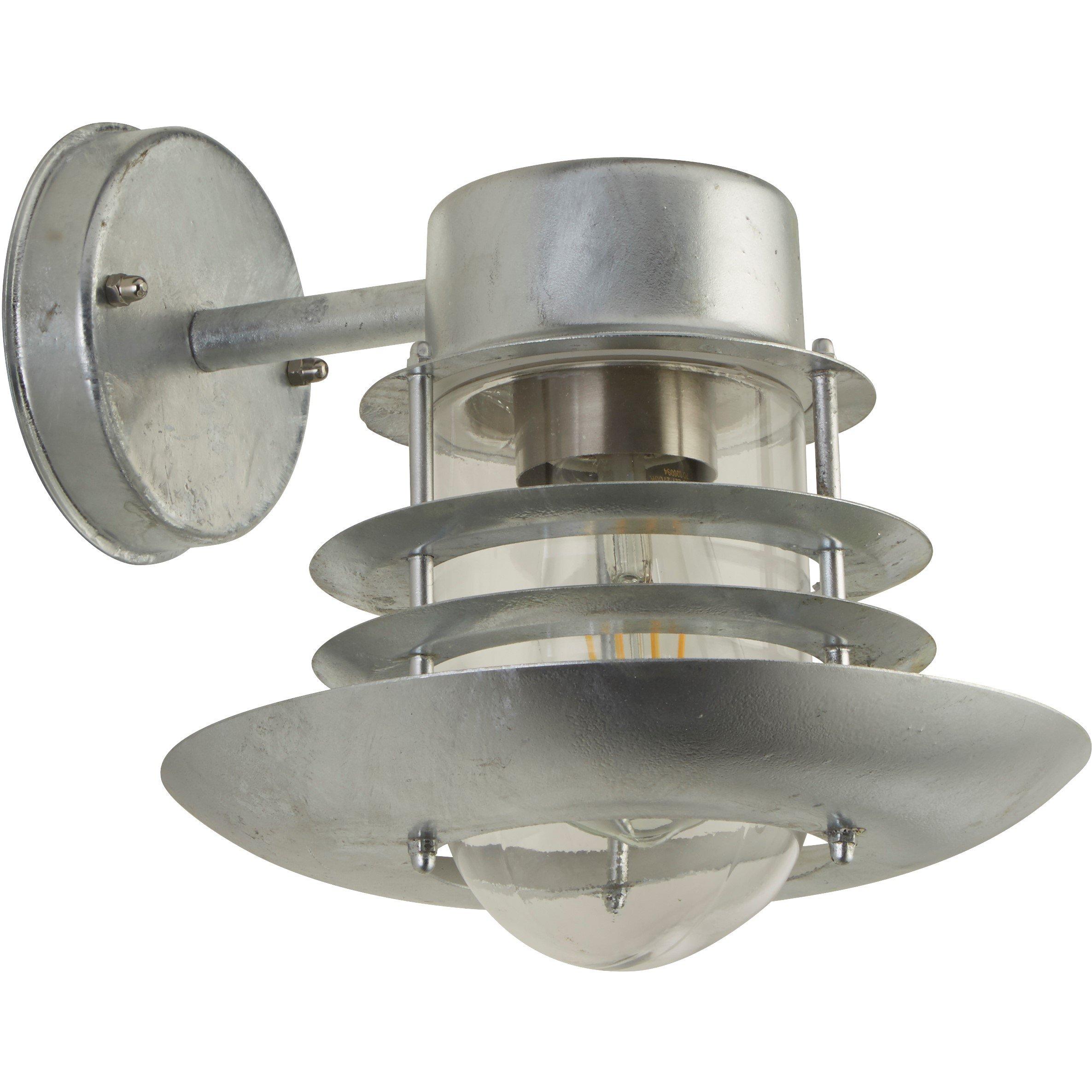 Silver And Clea - Lighting Collection - GALVANISED OUTDOOR LANTERN WALL LIGHT - 3