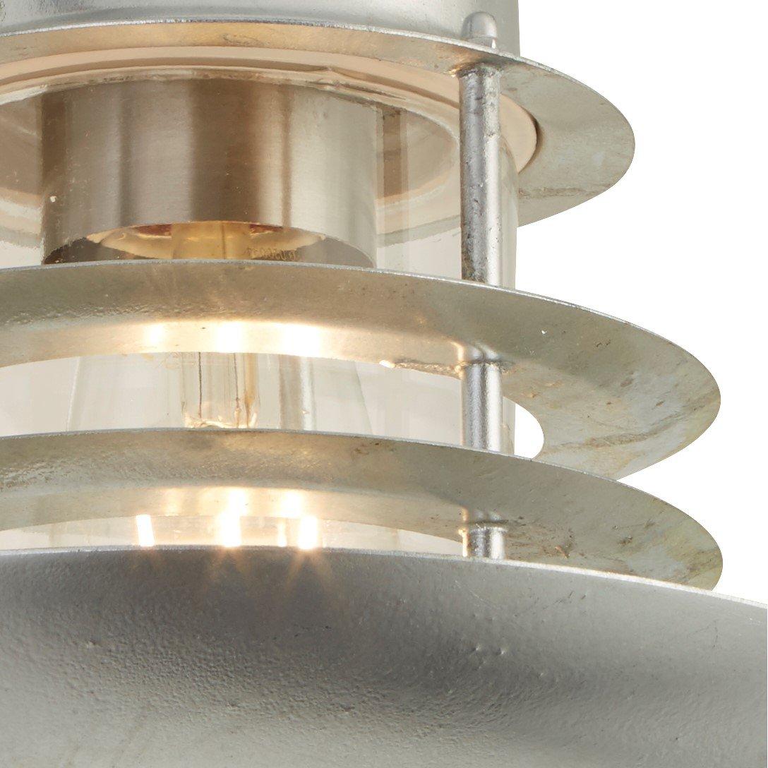 Silver And Clea - Lighting Collection - GALVANISED OUTDOOR LANTERN WALL LIGHT - 4