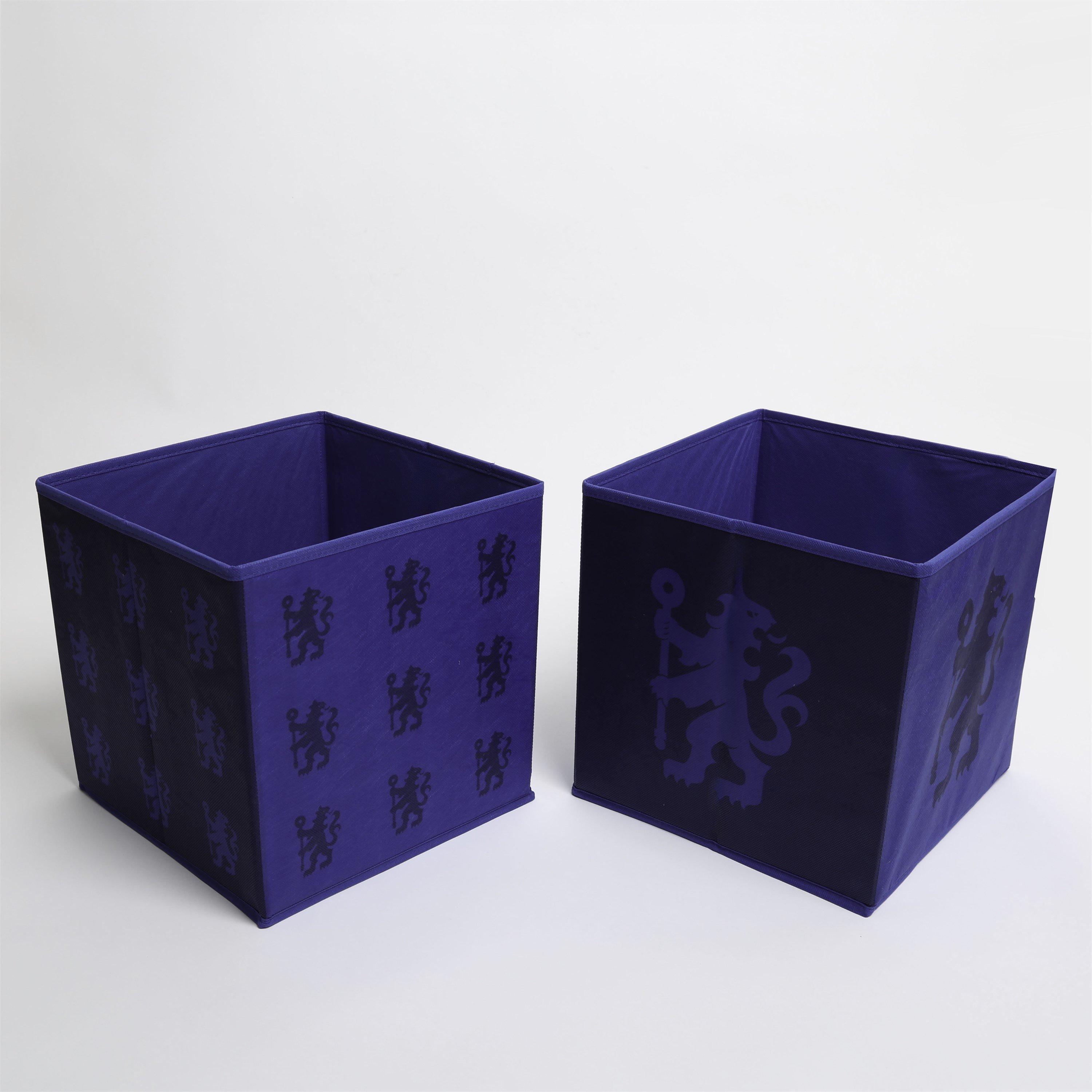 Blue - Chelsea FC - Chelsea Geometric Storage Cubes 2 Pack - 1