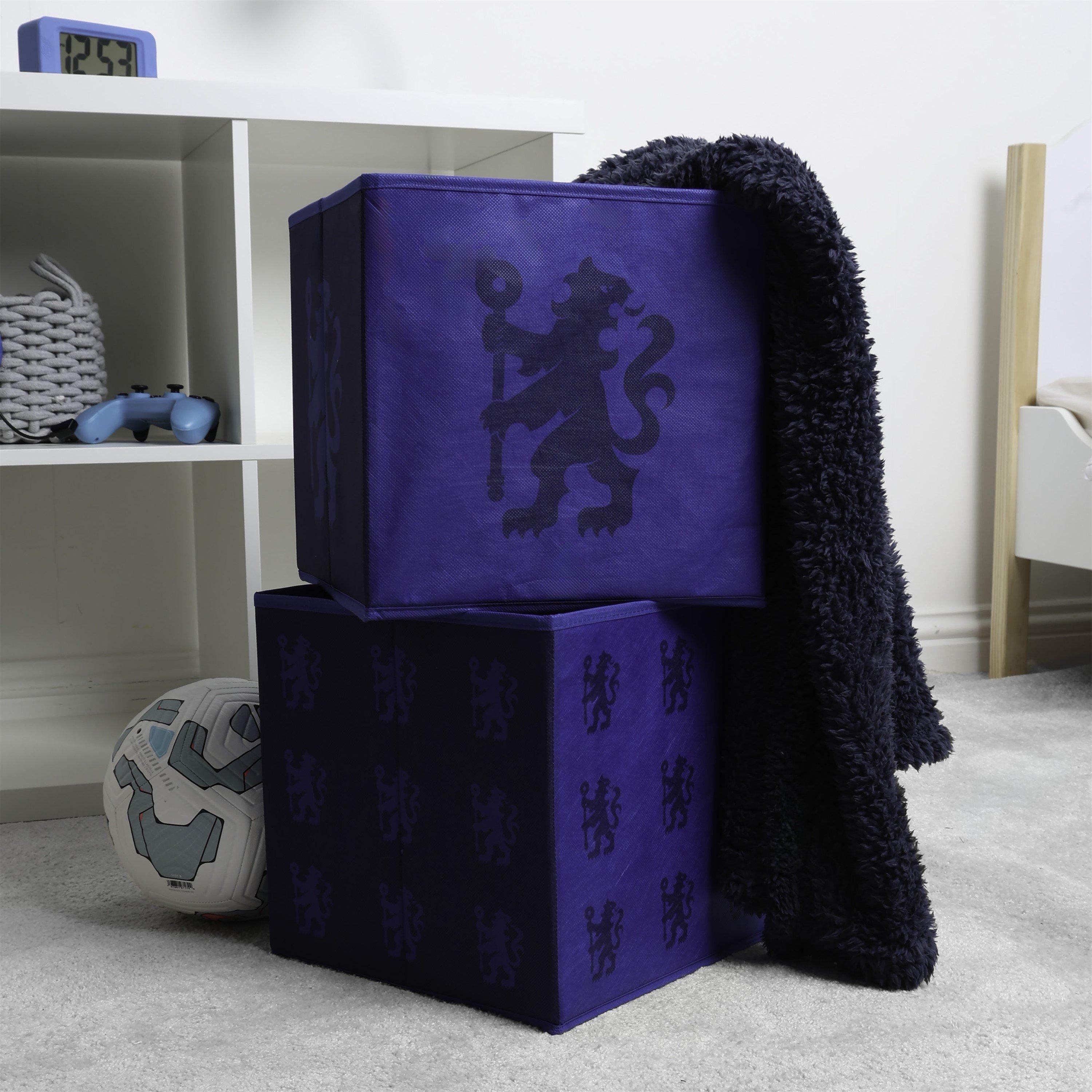 Blue - Chelsea FC - Chelsea Geometric Storage Cubes 2 Pack - 6
