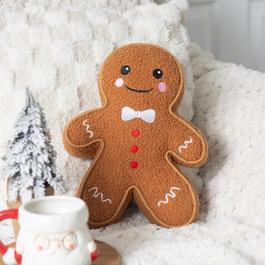 Something Different Gingerbread Man Boucle Cushion