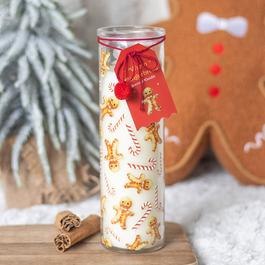 Something Different Candy Cane Warm Gingerbread Tube Candle
