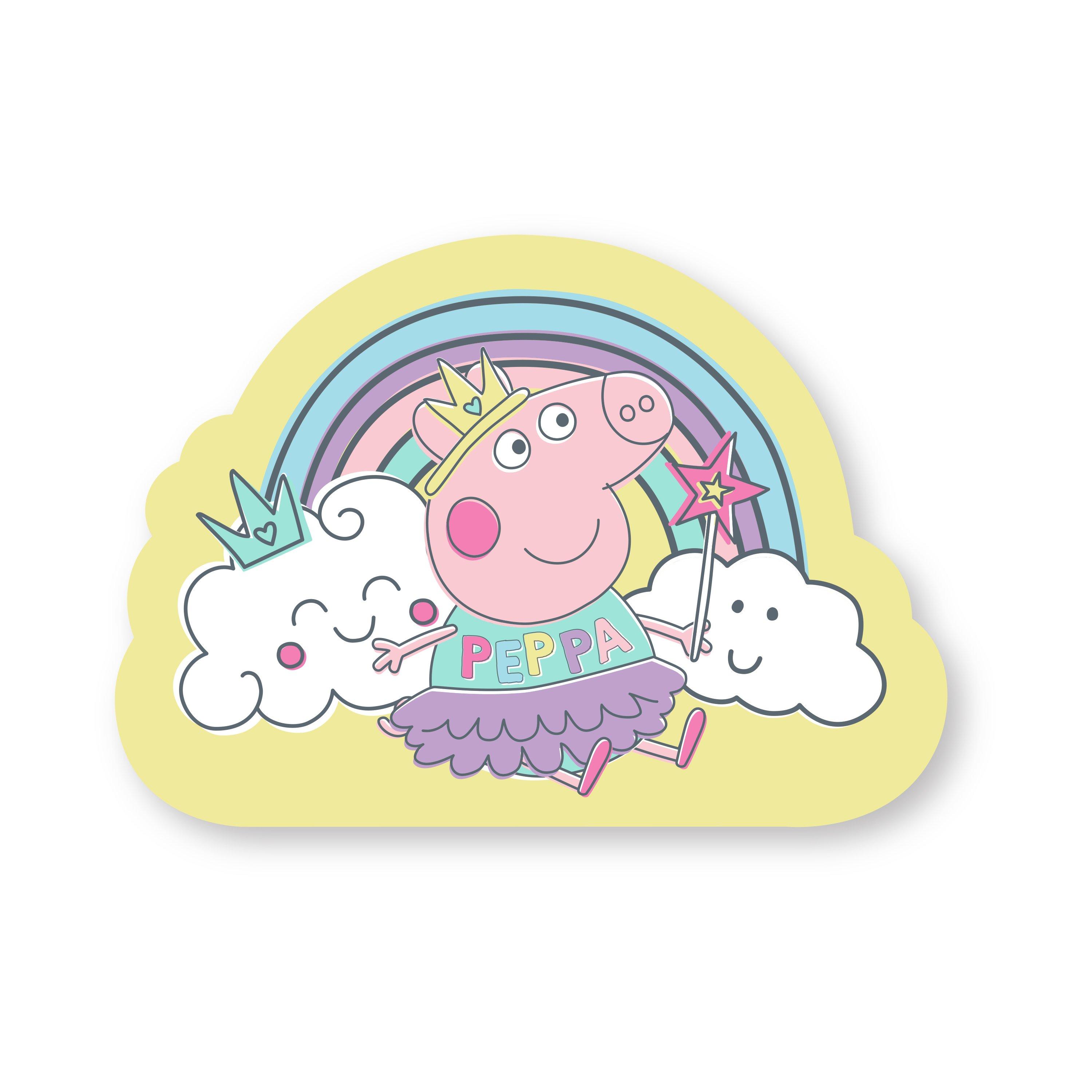 Multi - Peppa Pig - Peppa Pig Wand Shaped Cushion - 4