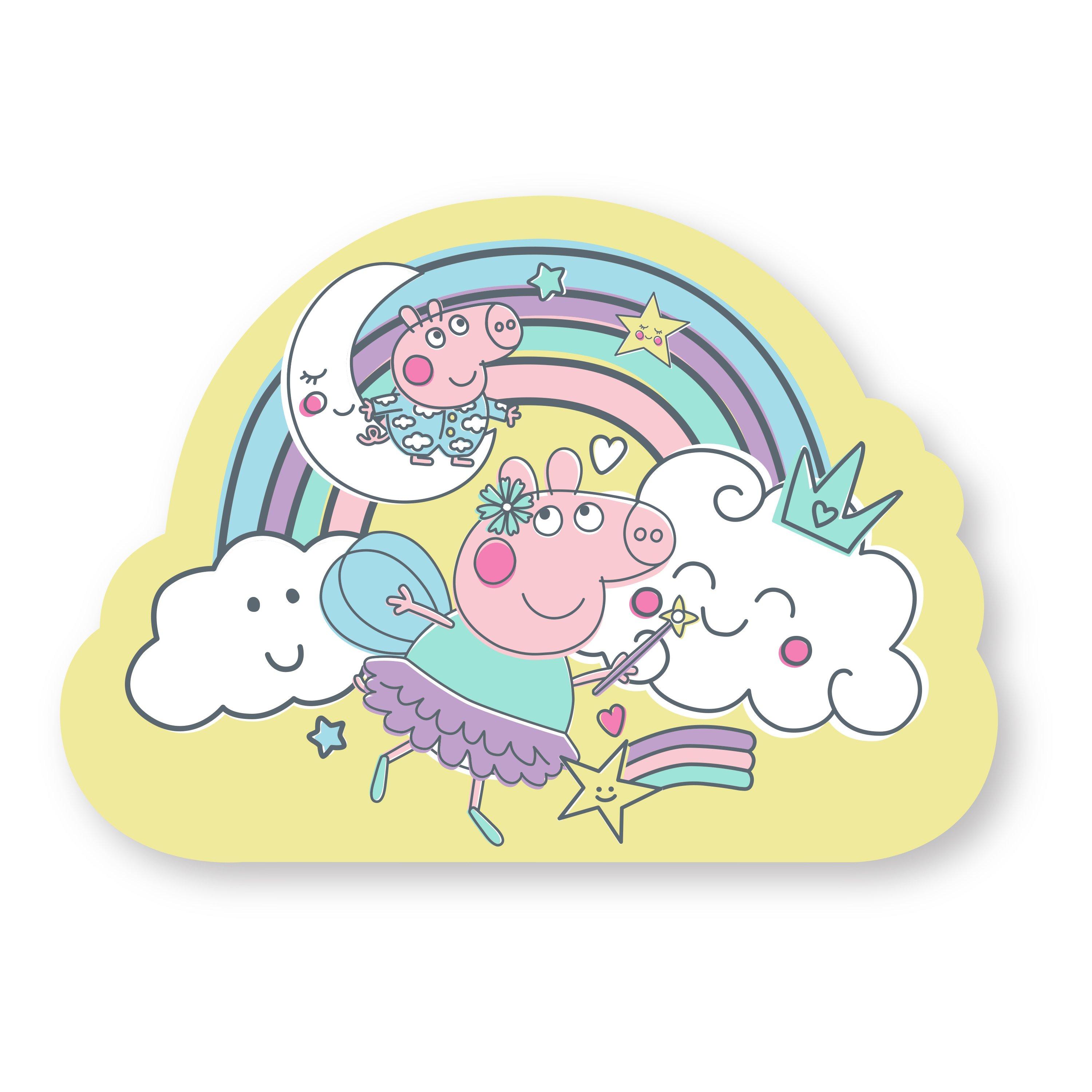 Multi - Peppa Pig - Peppa Pig Wand Shaped Cushion - 5