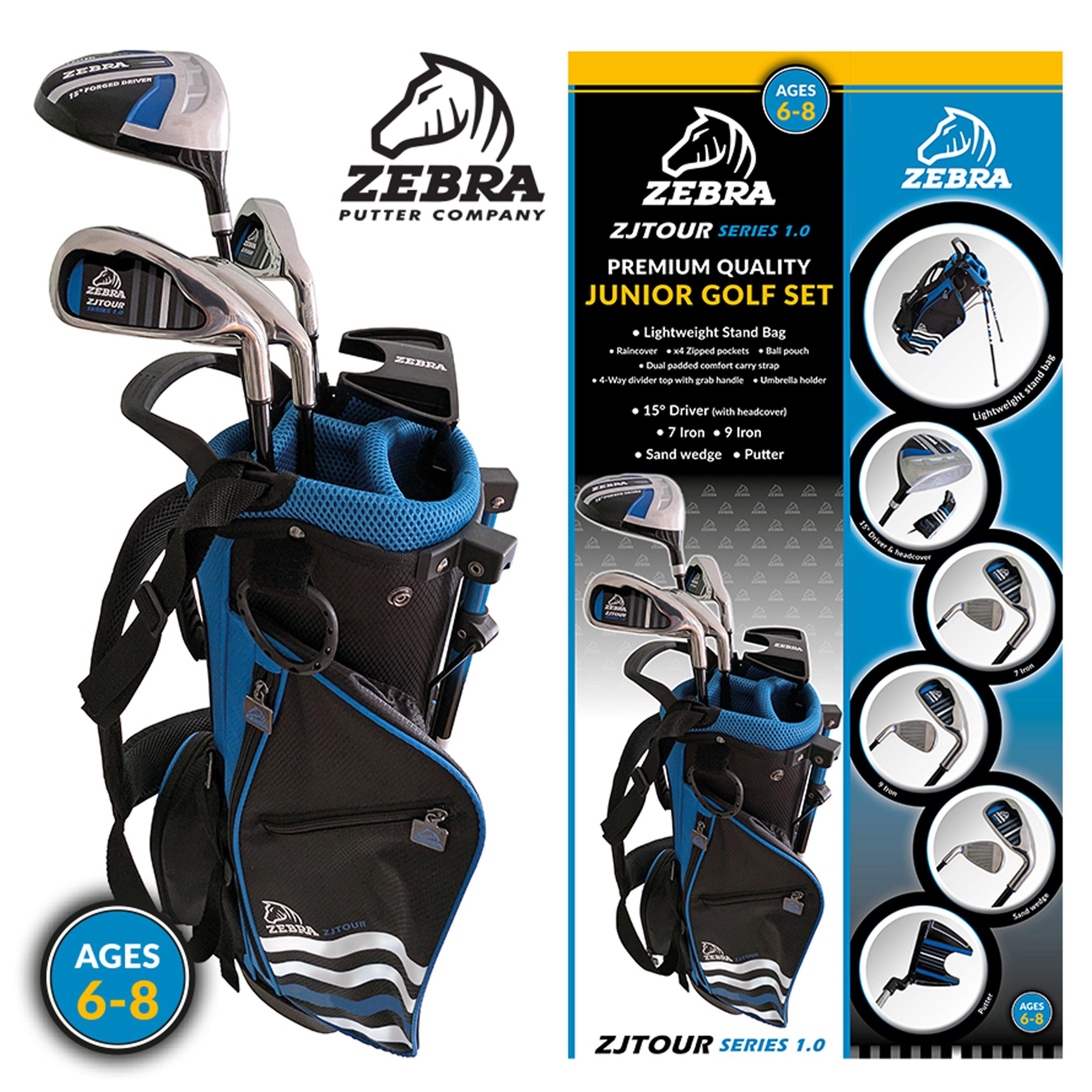 Black - Zebra - Zebra Junior Golf Sets (Right-Hand) - 2