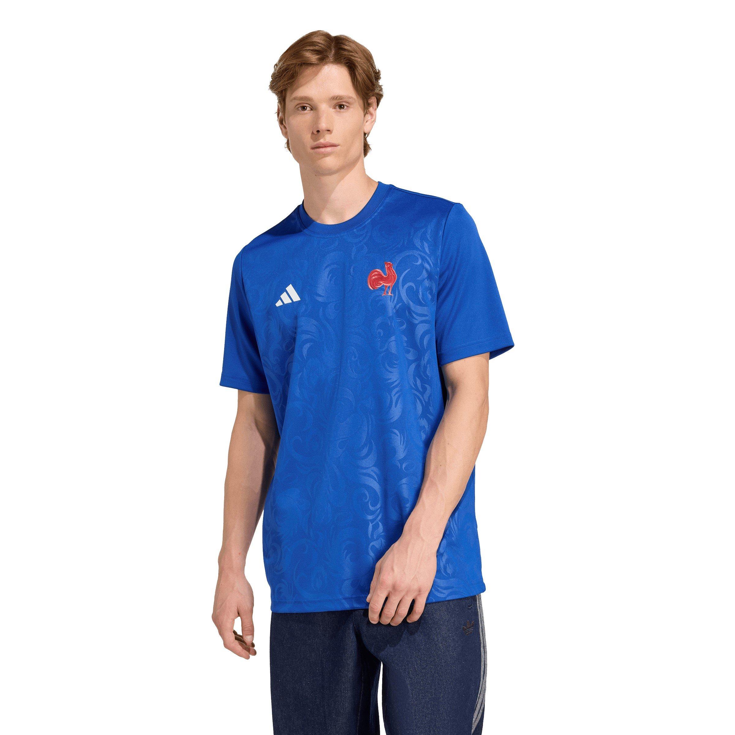 Team Ryl blau - adidas - France Rugby Supporter T-Shirt 2025 Adults - 3