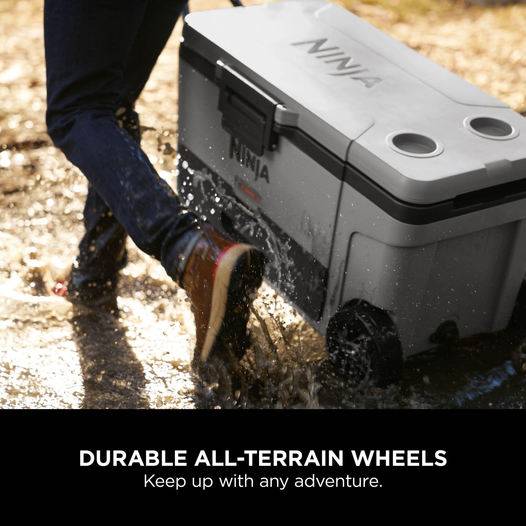 Slate Grey - Ninja - FrostVault 65QT/61L Wheeled Cooler with Dry Zone - 11