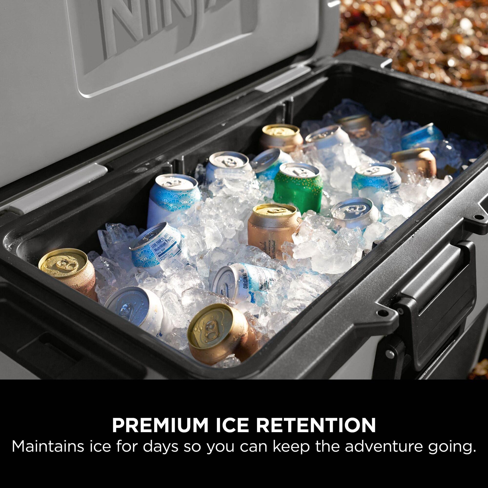 Slate Grey - Ninja - FrostVault 65QT/61L Wheeled Cooler with Dry Zone - 13