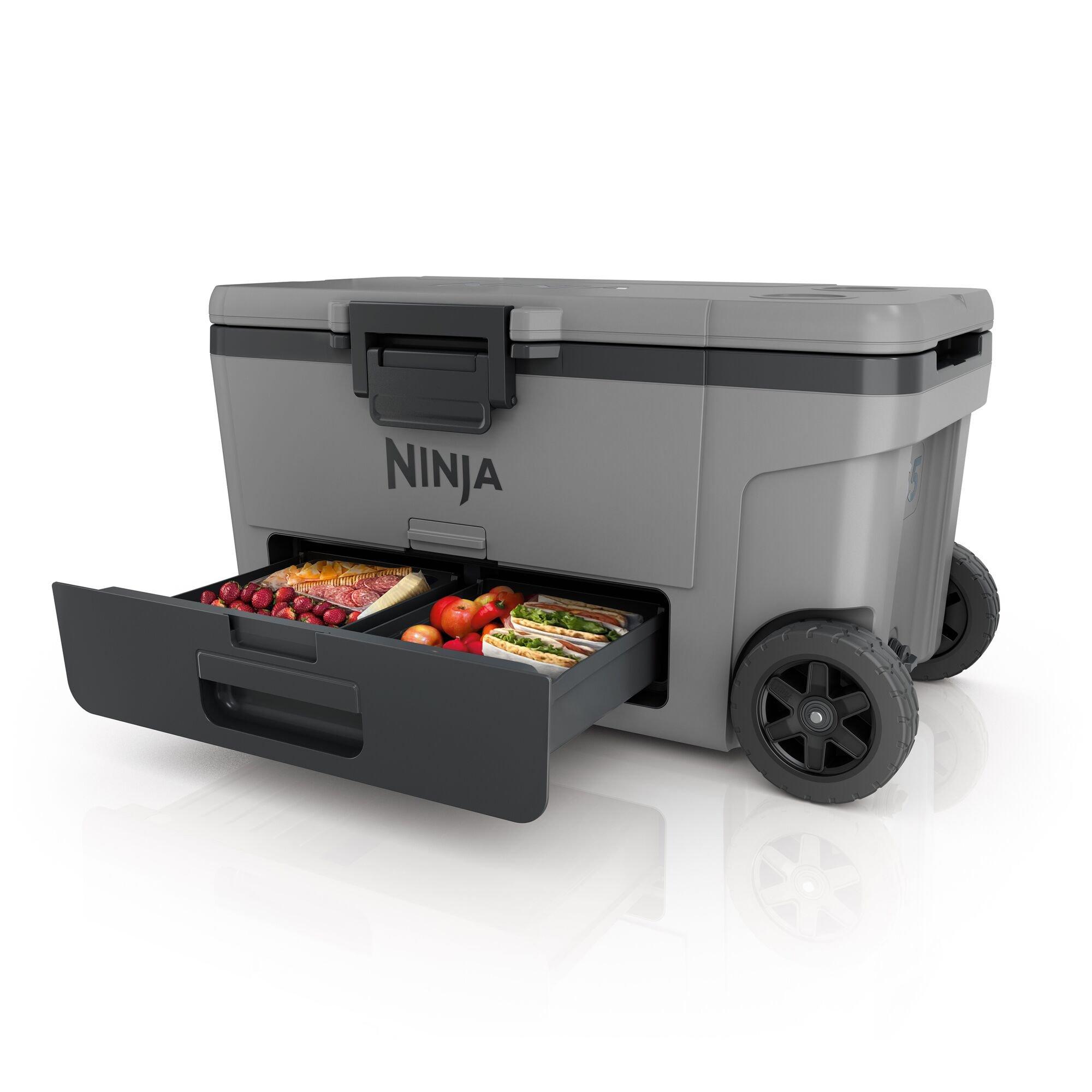 Slate Grey - Ninja - FrostVault 65QT/61L Wheeled Cooler with Dry Zone - 4