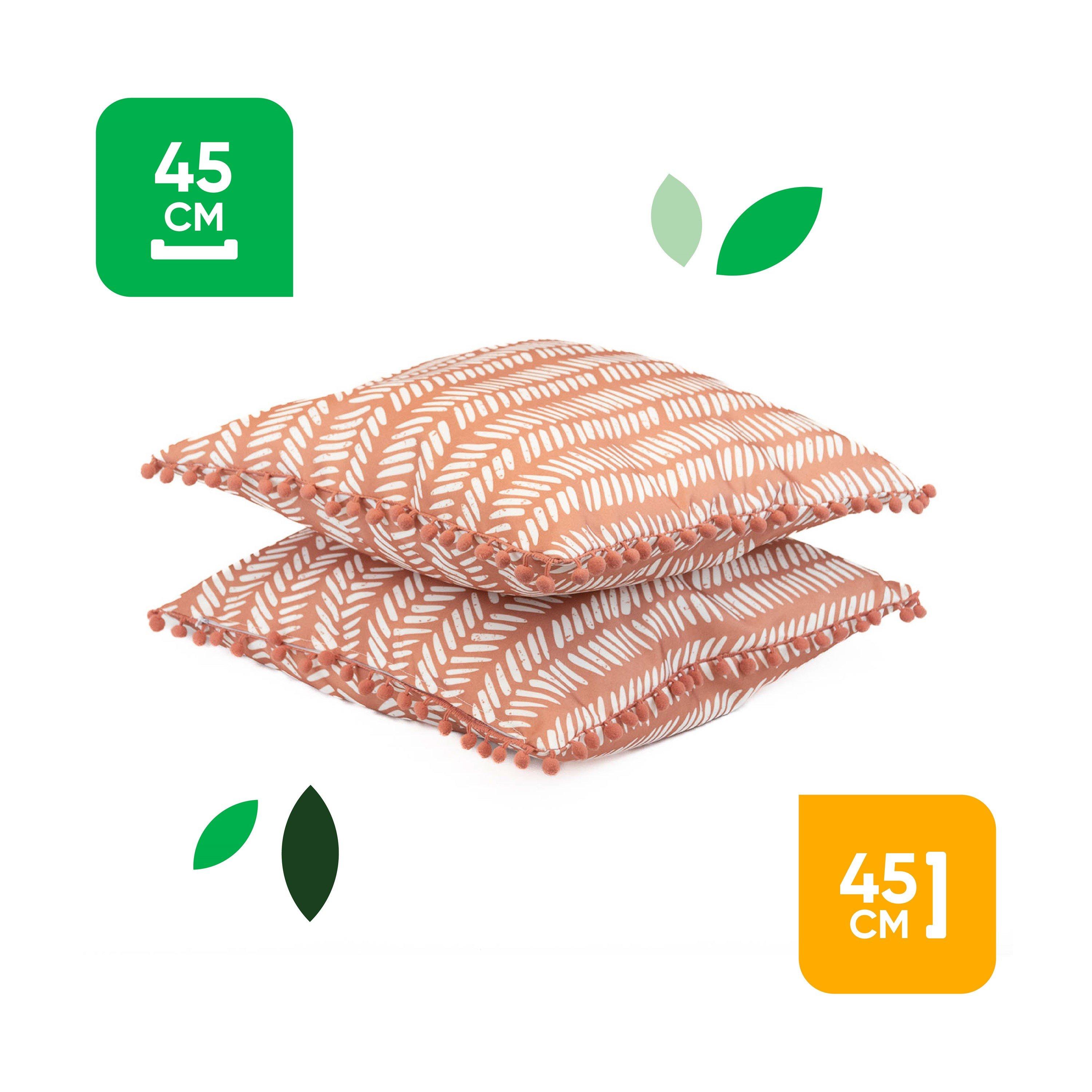 Terracotta - Streetwize - Outdoor Scatter Cushions Terracota Fern - 2