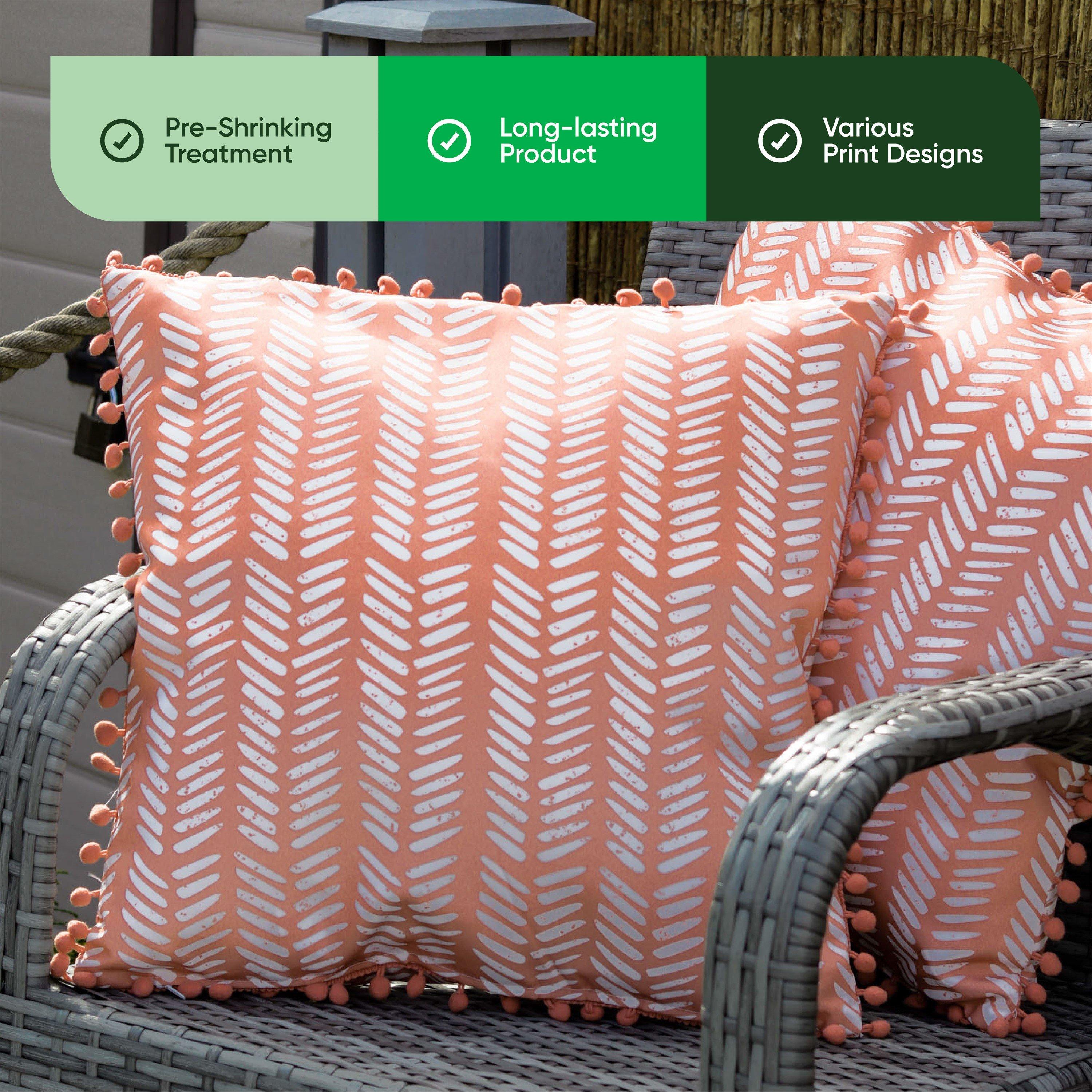 Terracotta - Streetwize - Outdoor Scatter Cushions Terracota Fern - 4