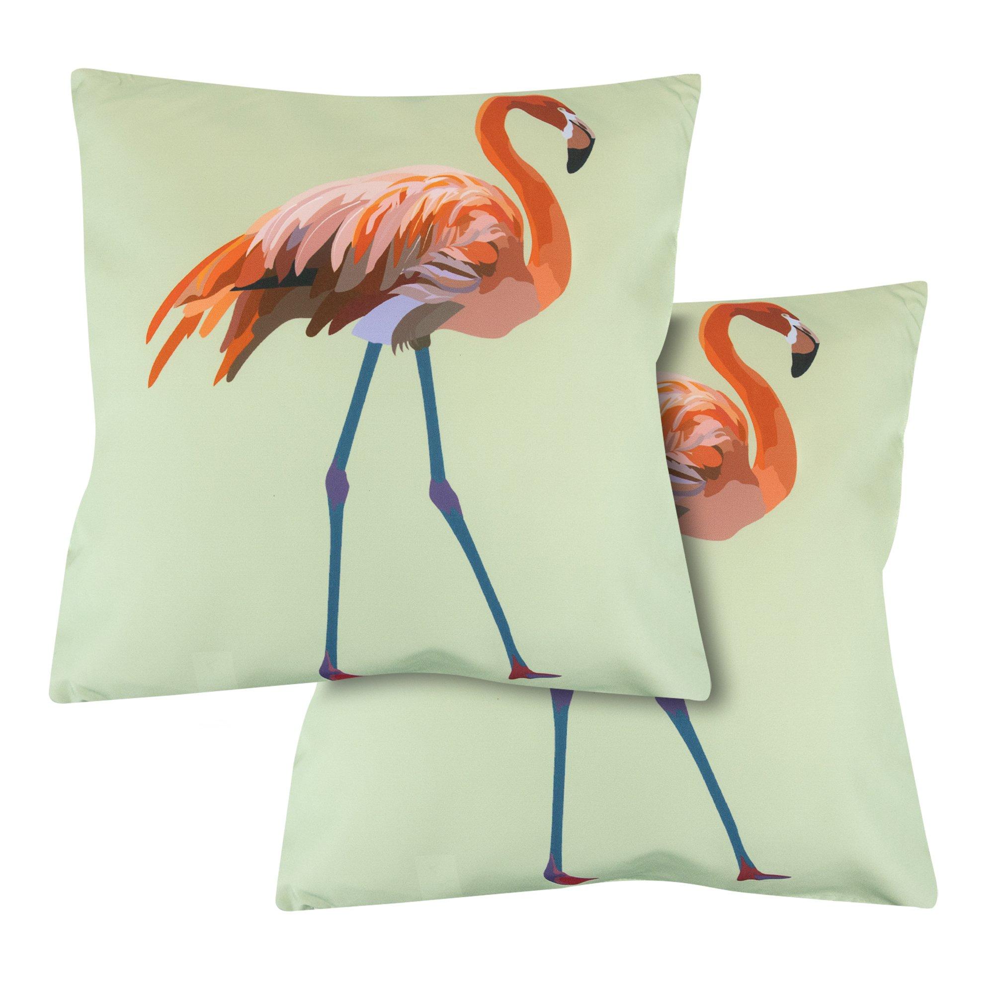 Pink - Streetwize - Outdoor Solo Flamingo Scatter Cushions - 1