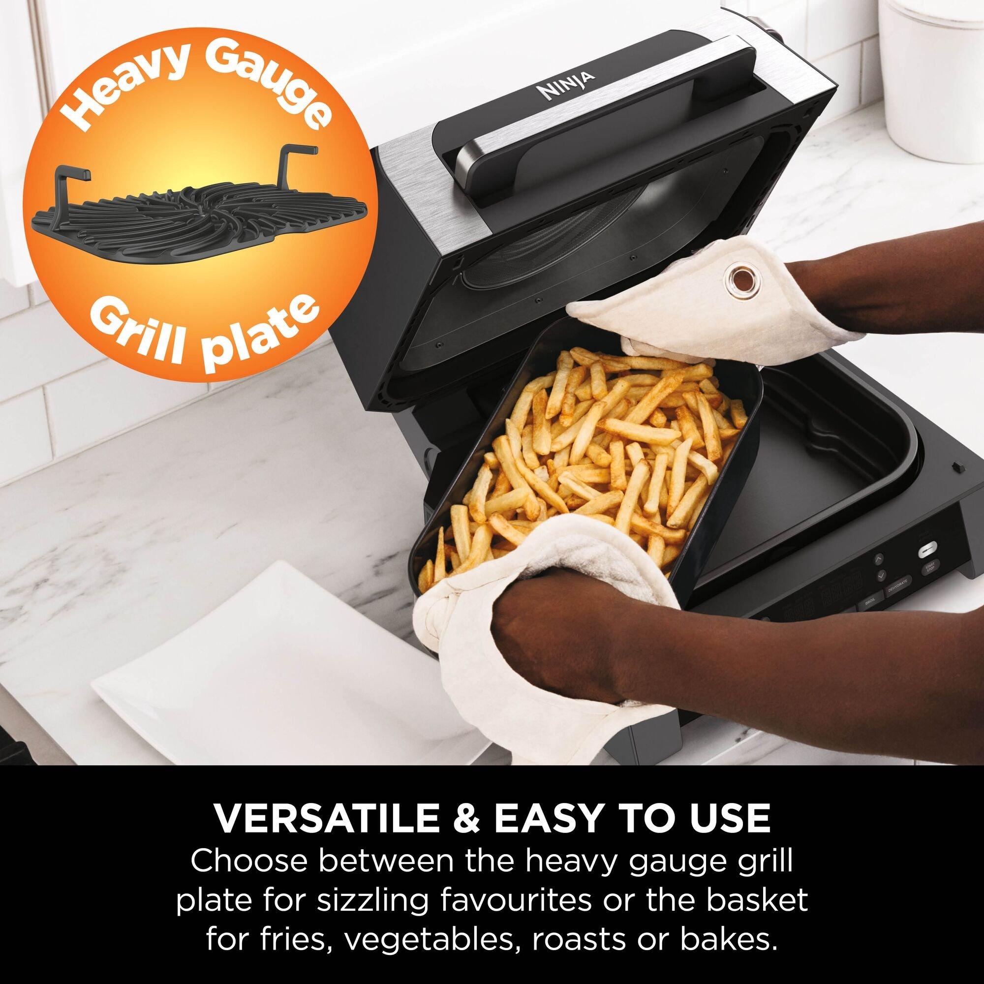 Grey / Silver - Ninja - 6-in-1 MAX Grill & Air Fryer DG551UK - 10