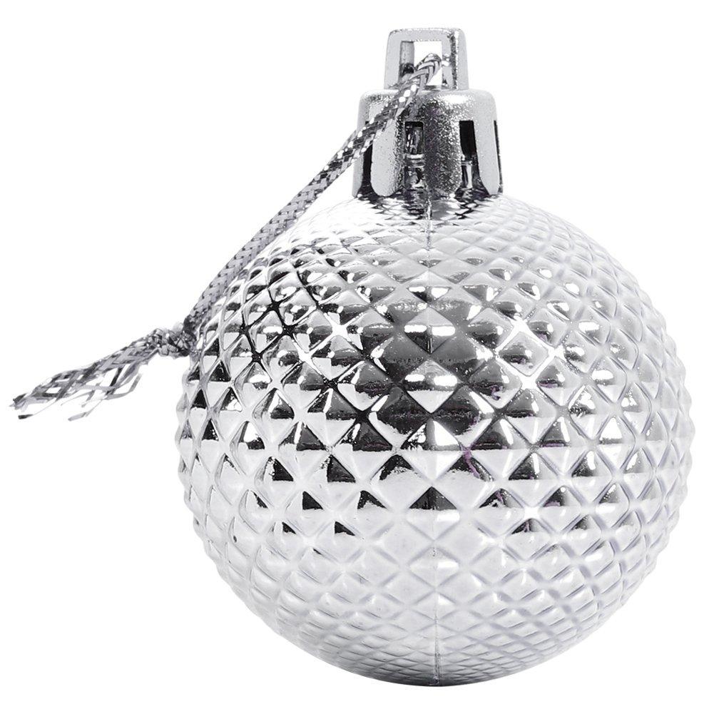 Silver - LIFE IDEAS - 36pcs Ball Ornament Set for Christmas Tree - 5