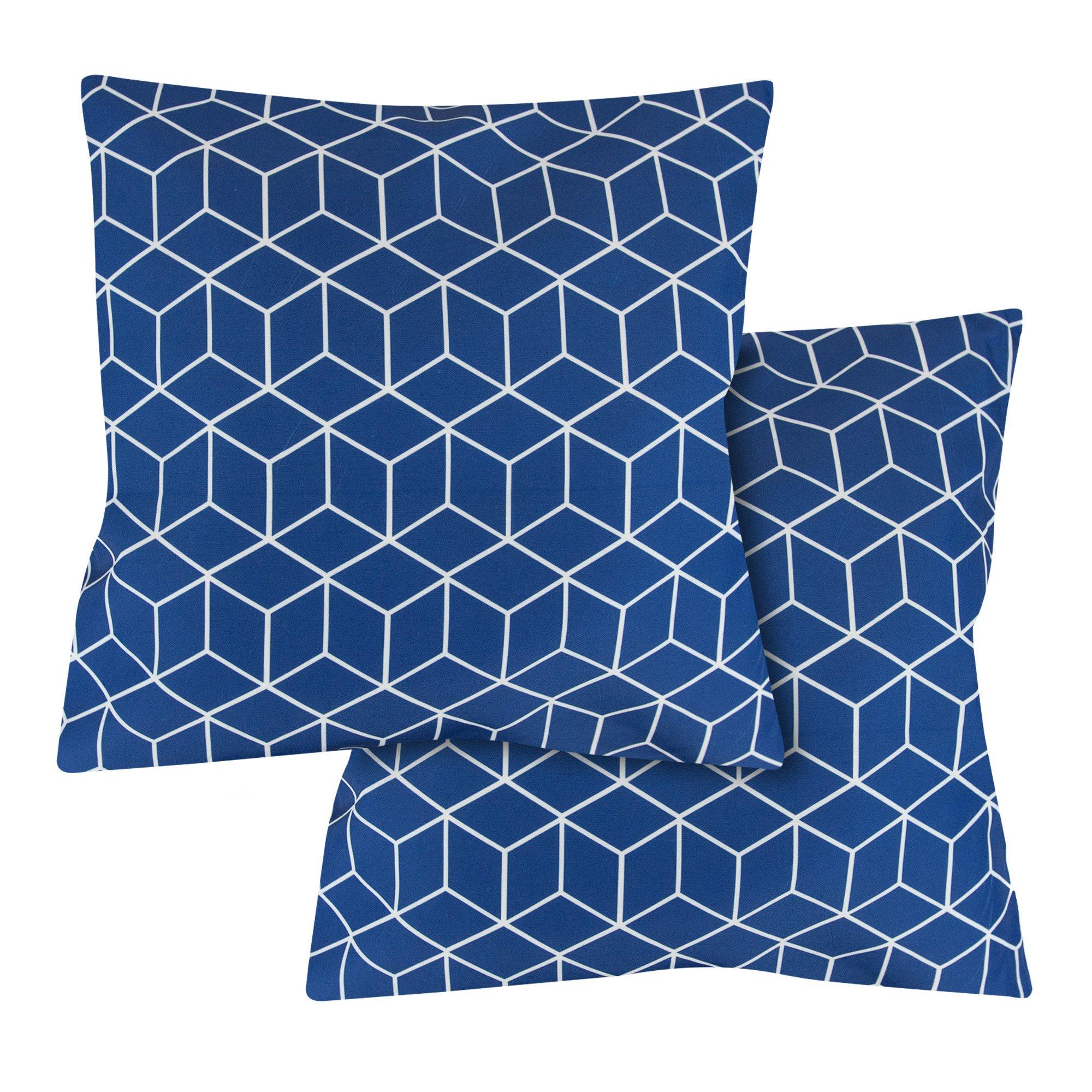 Streetwize  Outdoor Cube Scatter Cushions Blue - Pack of 4