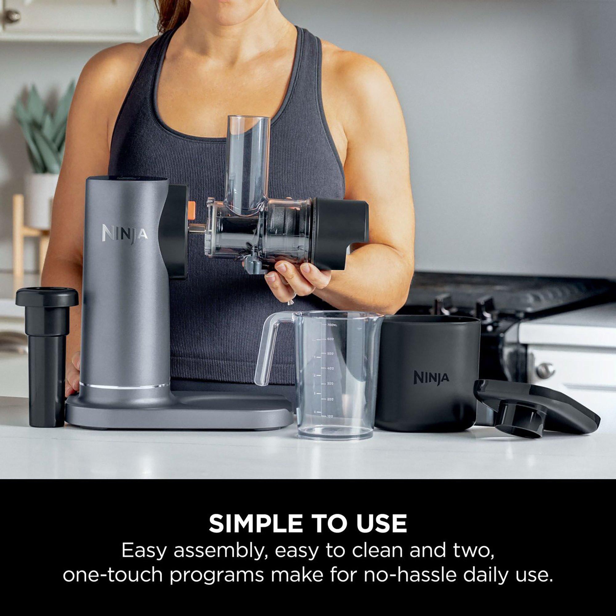 Black - Ninja - Cold Press Juicer with Anti-Clog Filter JC151UK - 7