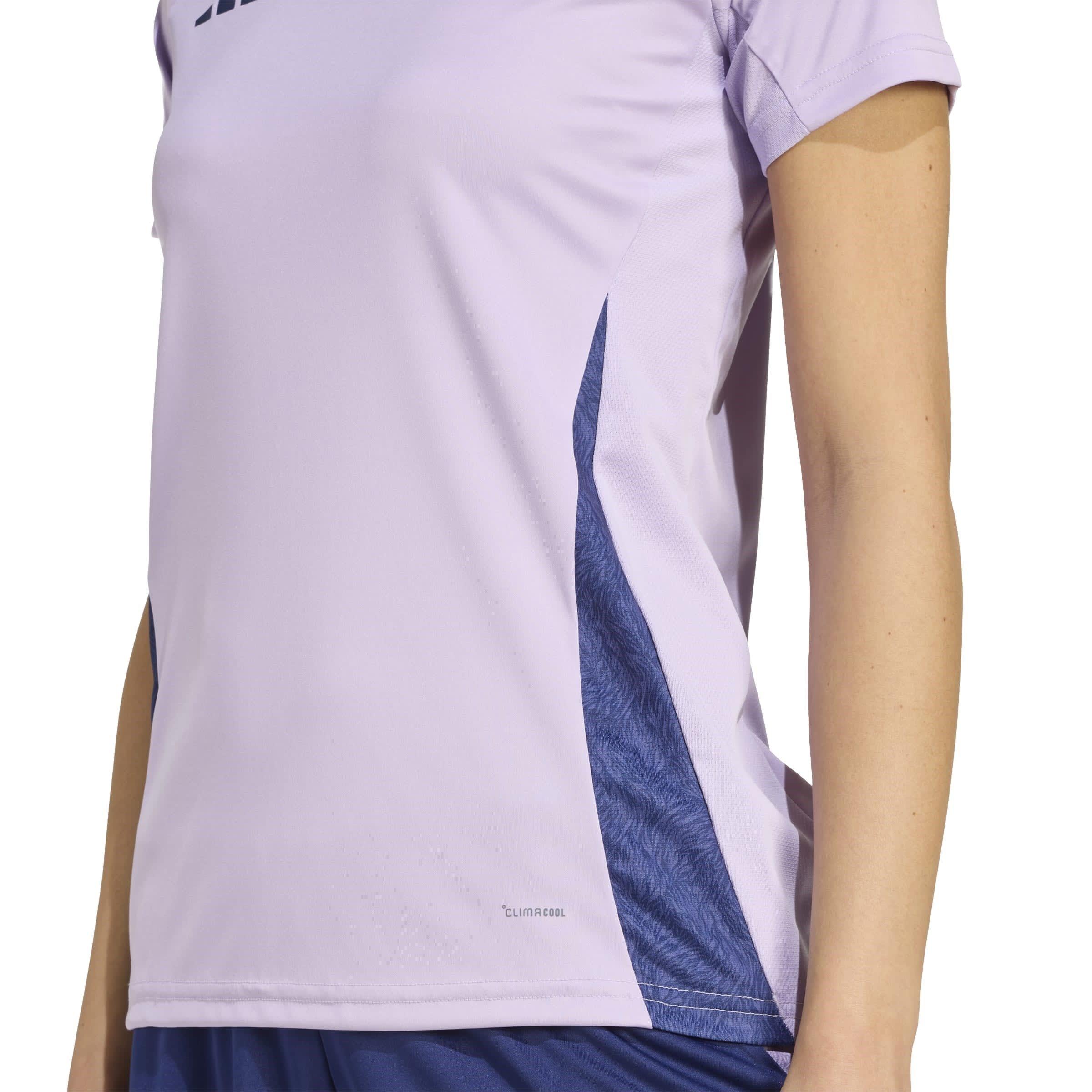 Powder Plum - adidas - France Rugby Performance T-Shirt 2025 Womens - 6