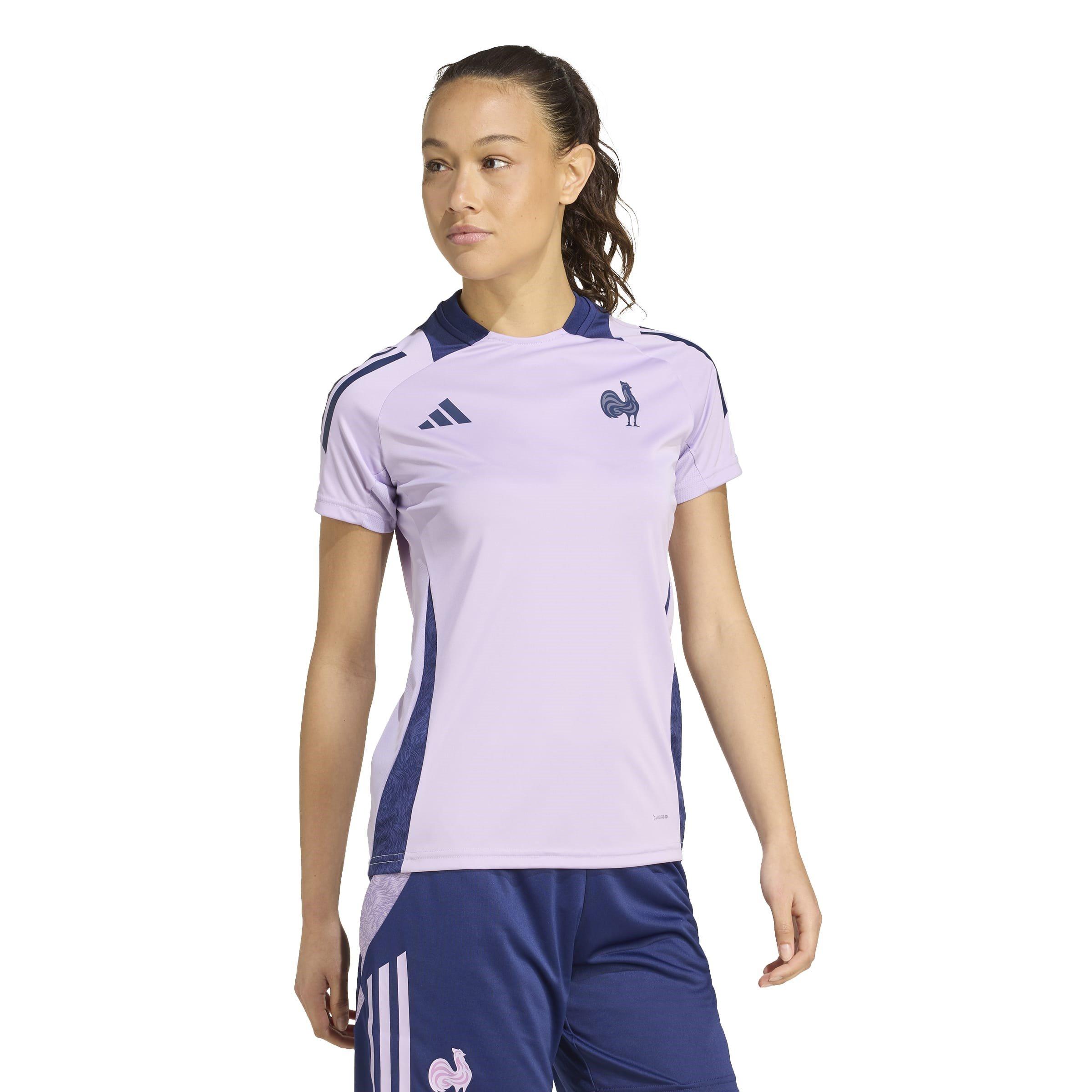 Powder Plum - adidas - France Rugby Performance T-Shirt 2025 Womens - 7