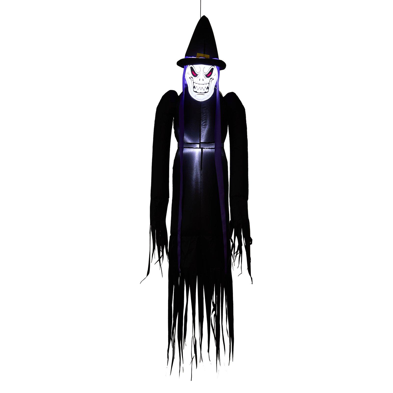 Multi - LIFE IDEAS - 182cm Blow-Up Halloween Scary Witch Inflatable - 3