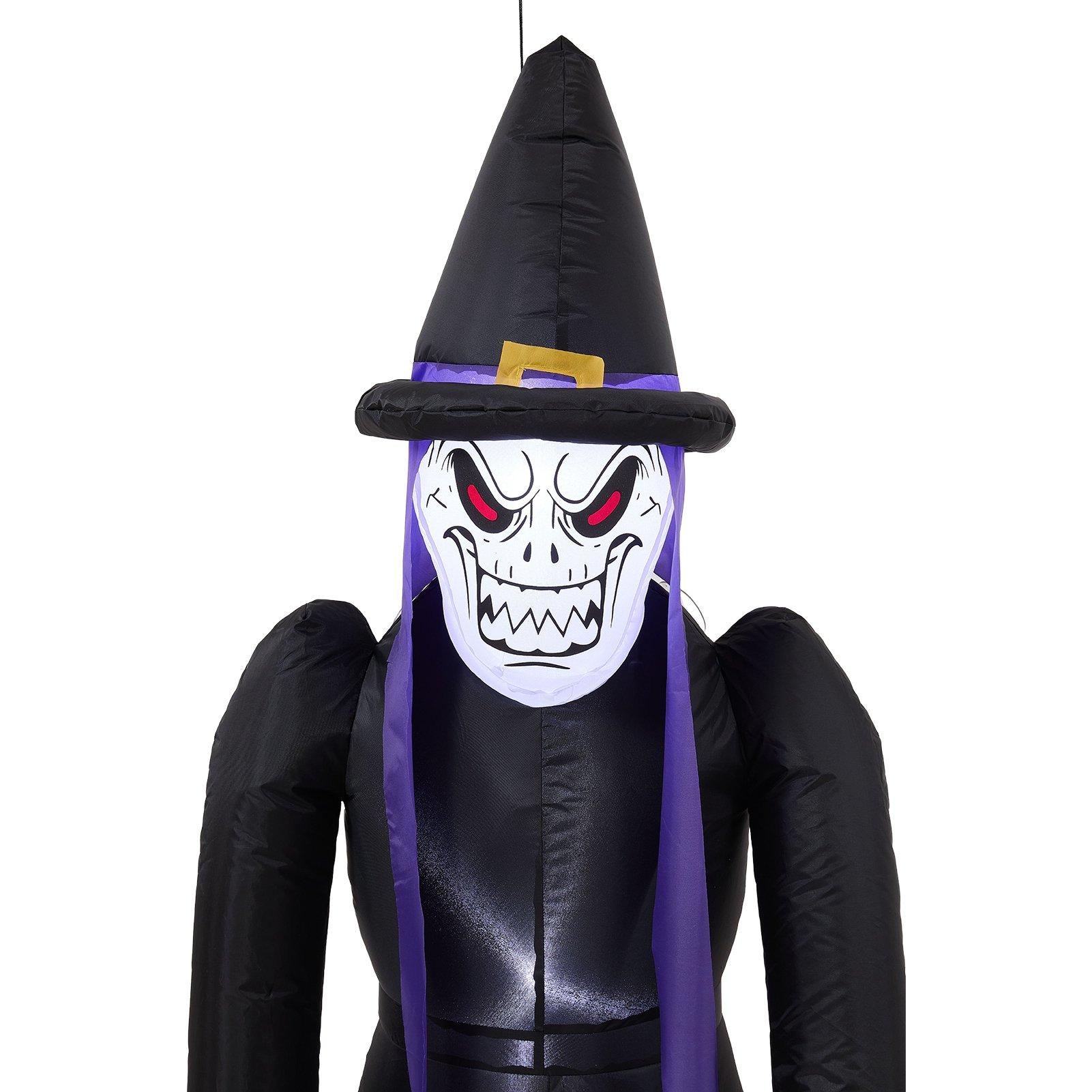 Multi - LIFE IDEAS - 182cm Blow-Up Halloween Scary Witch Inflatable - 6