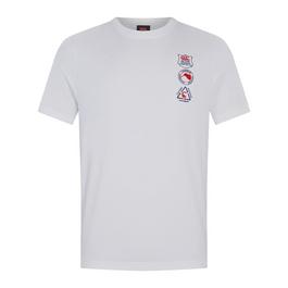 Canterbury T-shirt adidas AAC bege branco preto