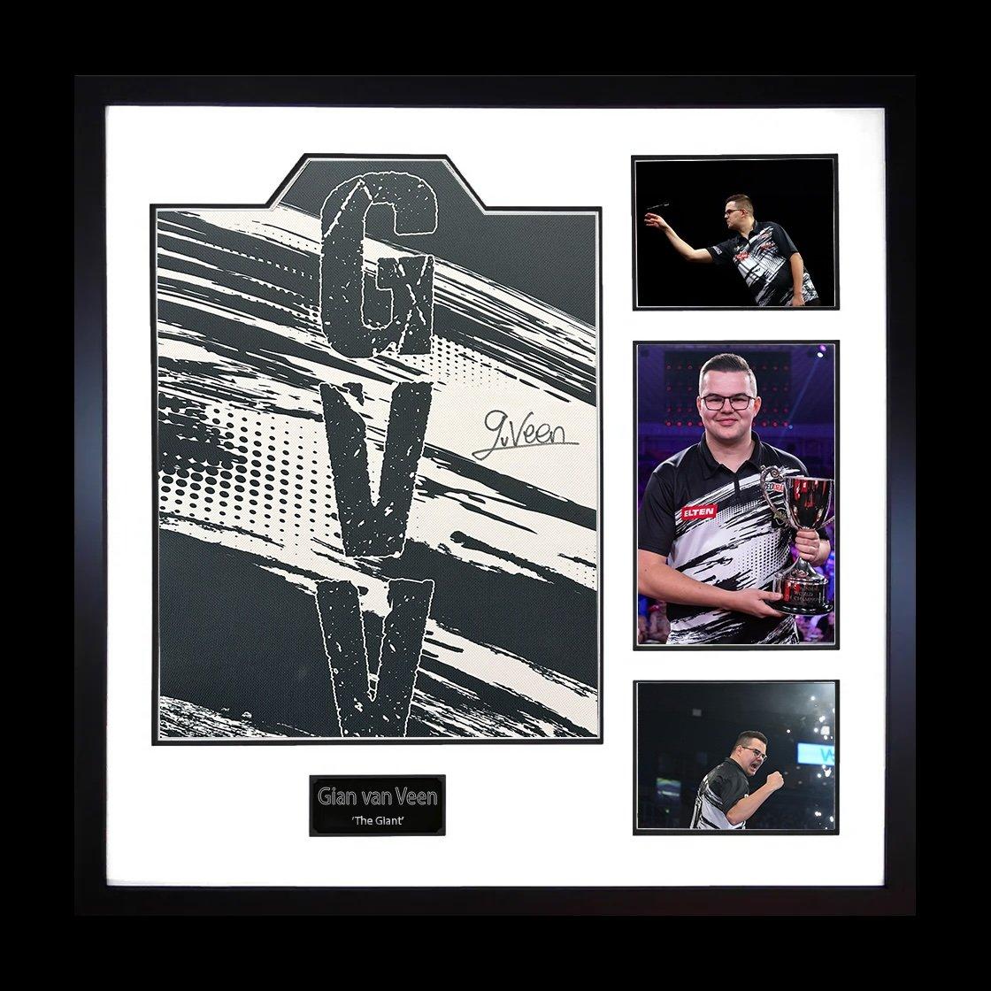 Black - The Fan Cave - Gian van Veen Signed Shirt Elite Frame - 1