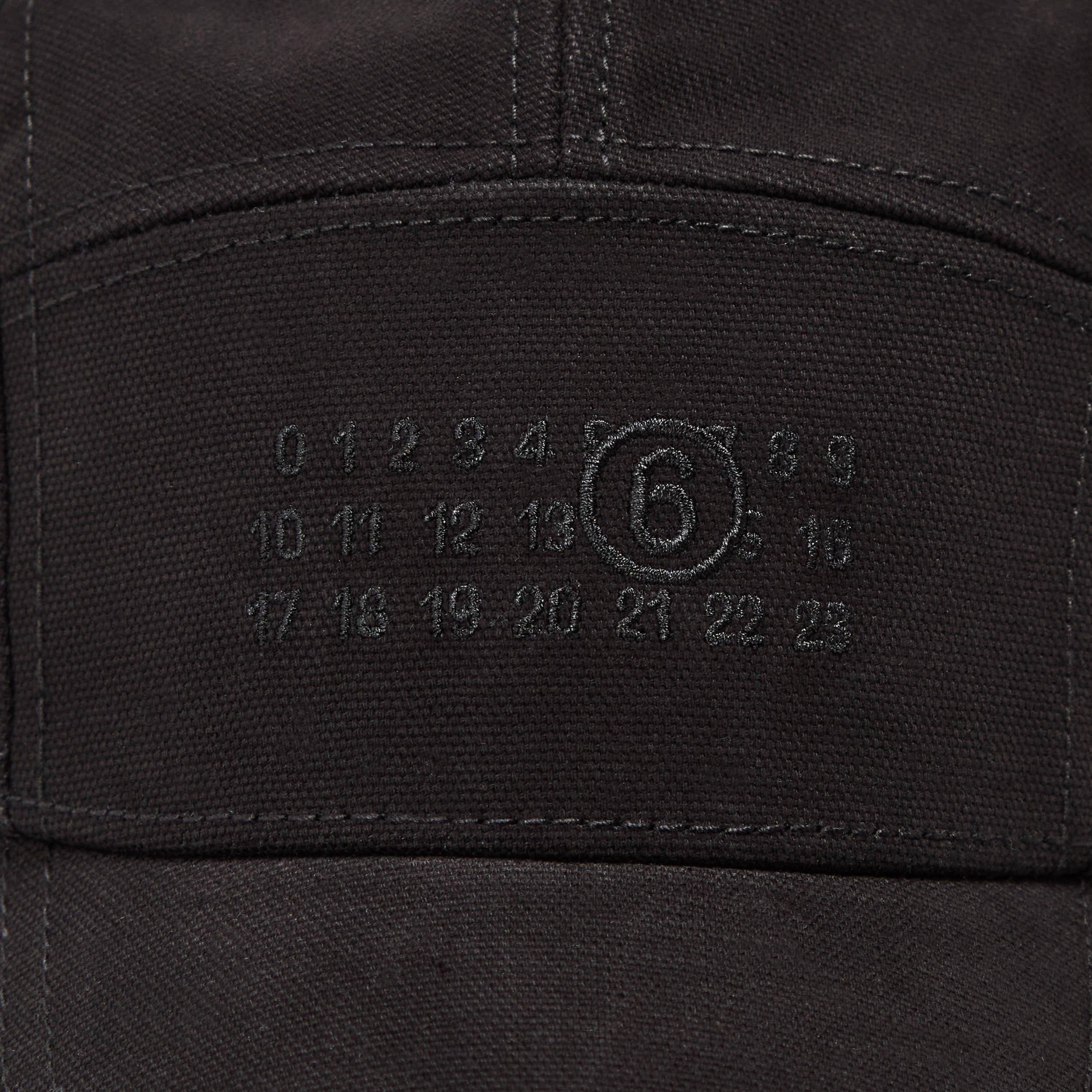 Black - MM6 Maison Margiela - MM6 Mai Cnvs Cap Sn61 - 3