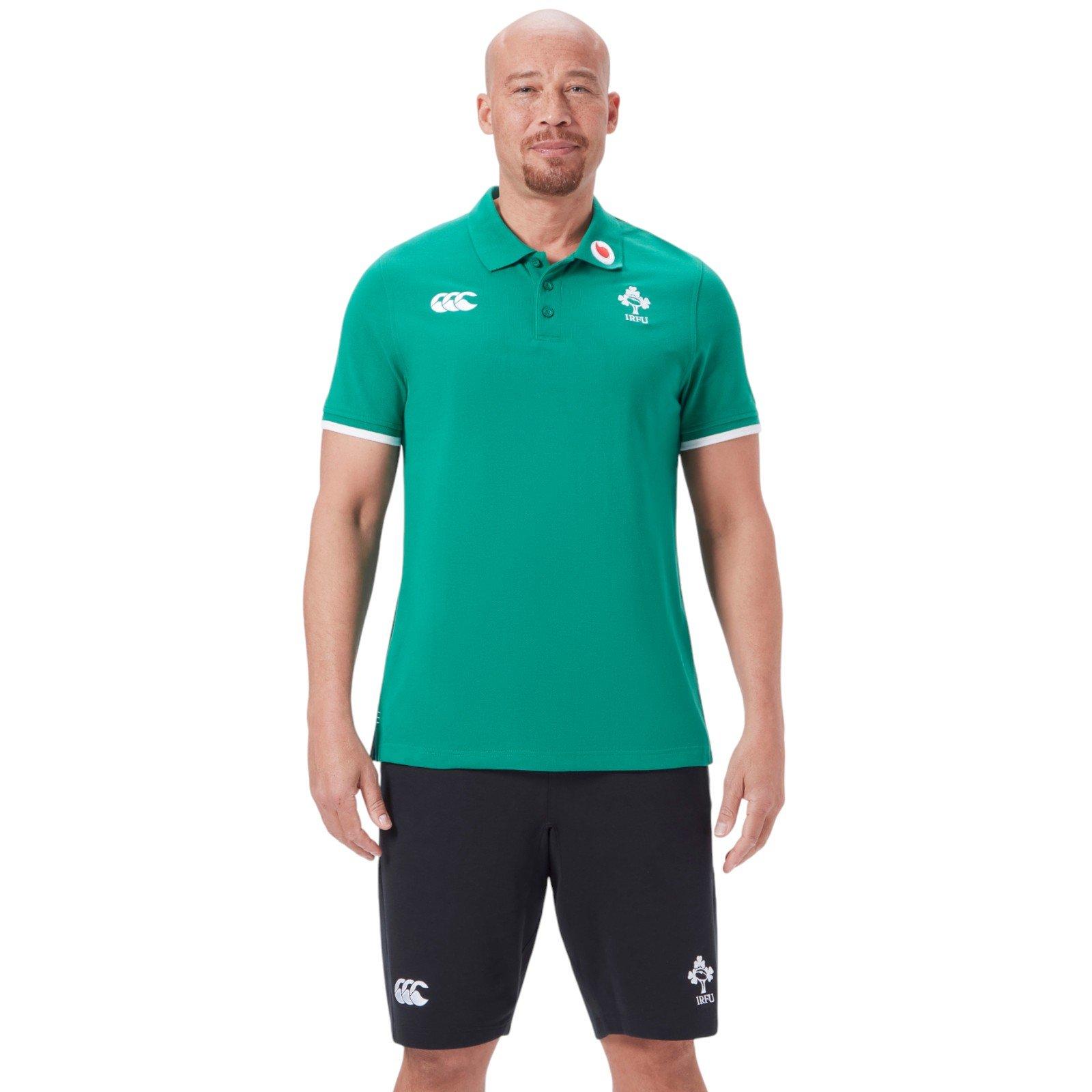 Zelena - Canterbury - Mens Canterbury Ireland IRFU Polo Shirt 2026 - 1