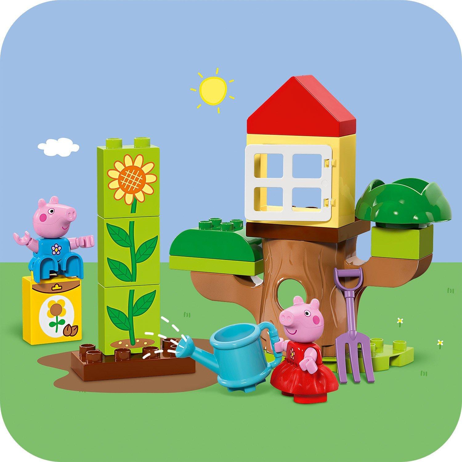 Merchandise - LEGO - DUPLO 10431 Peppa Pig Garden and Tree House - 11