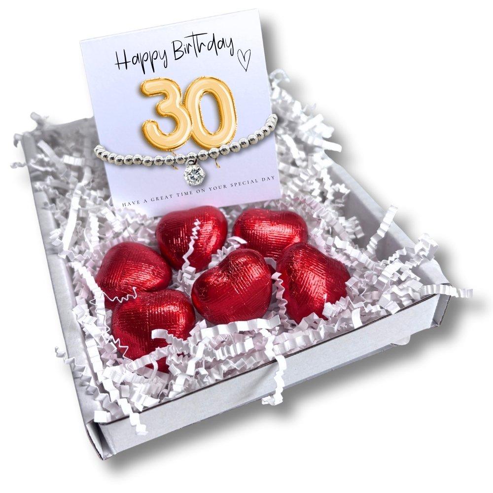 Silver - Aye Do Gifts - Gold 30th Birthday Mini Gift Hamper - Bracelet - 1