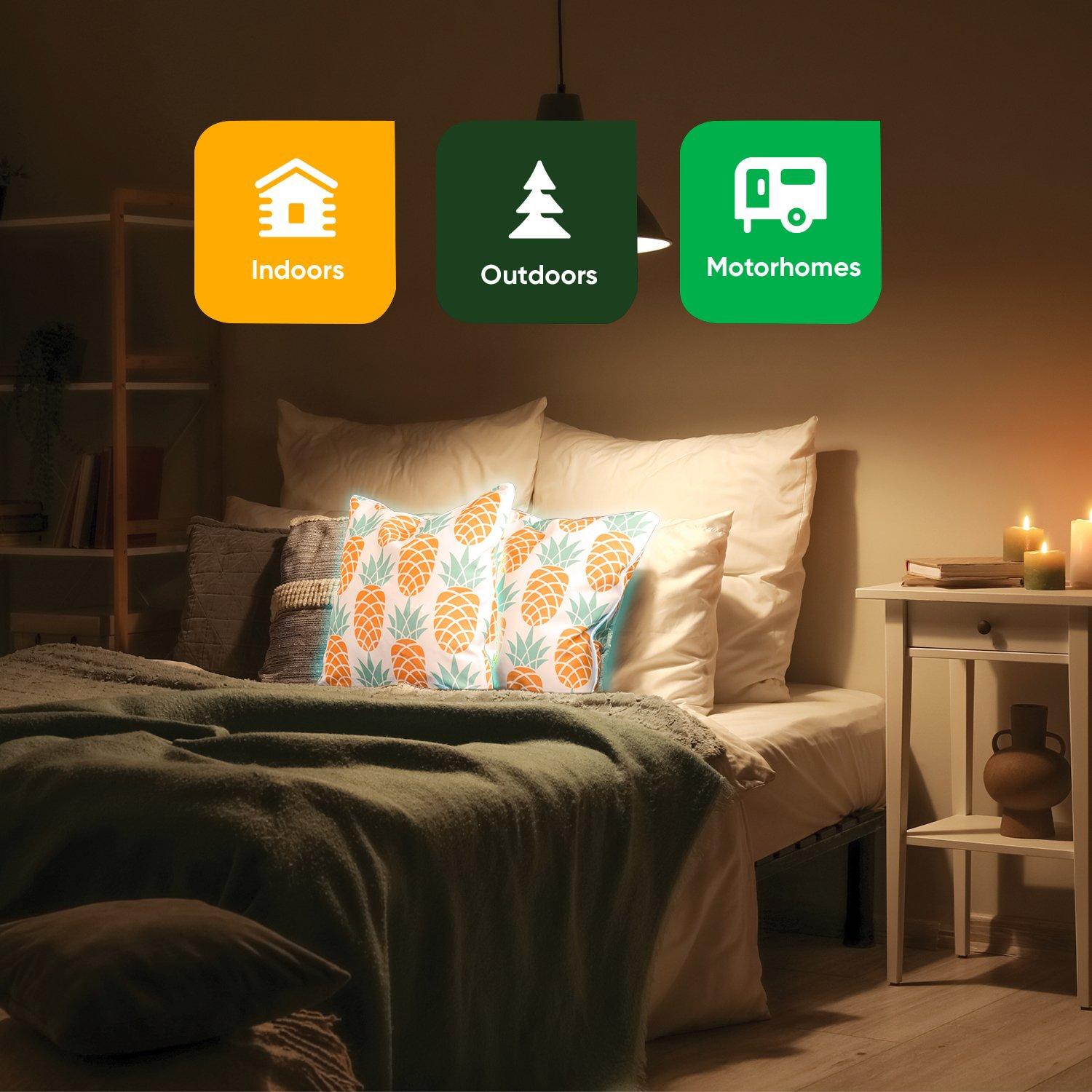 Multi - Streetwize - Light Up Outdoor Pineapple Scatter Cushions - 4