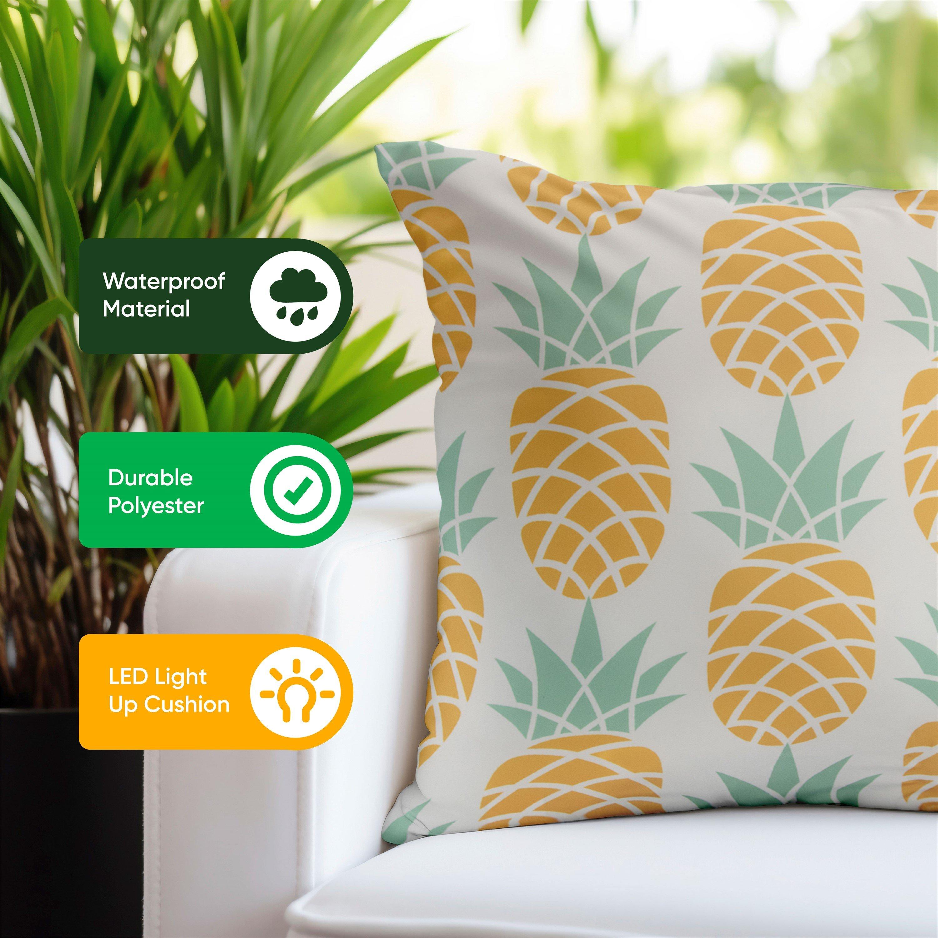 Multi - Streetwize - Light Up Outdoor Pineapple Scatter Cushions - 5